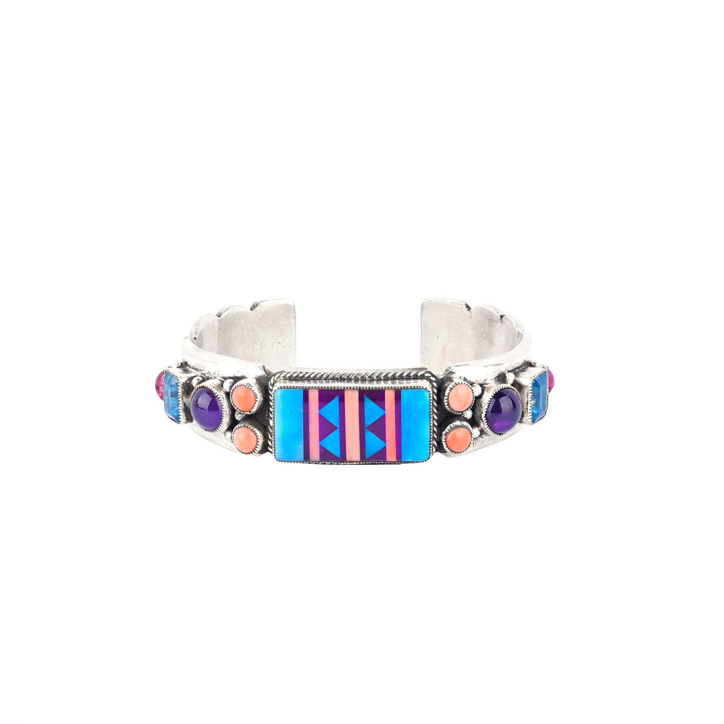 Aldrich Art Fiesta Cuff, artisan, made in USA, sterling silver, bracelet