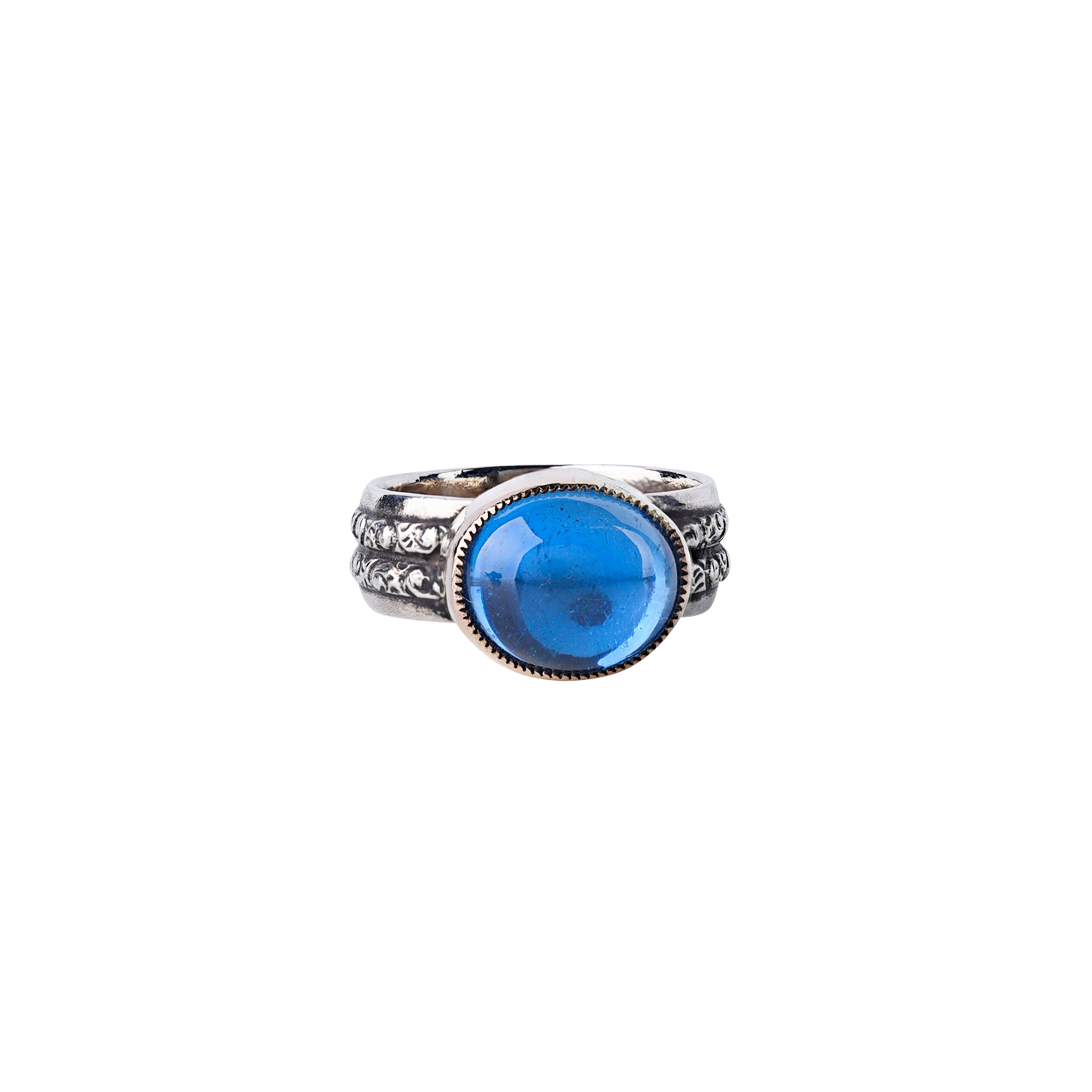 Chris Dungan Blue Topaz Ring - Size 7