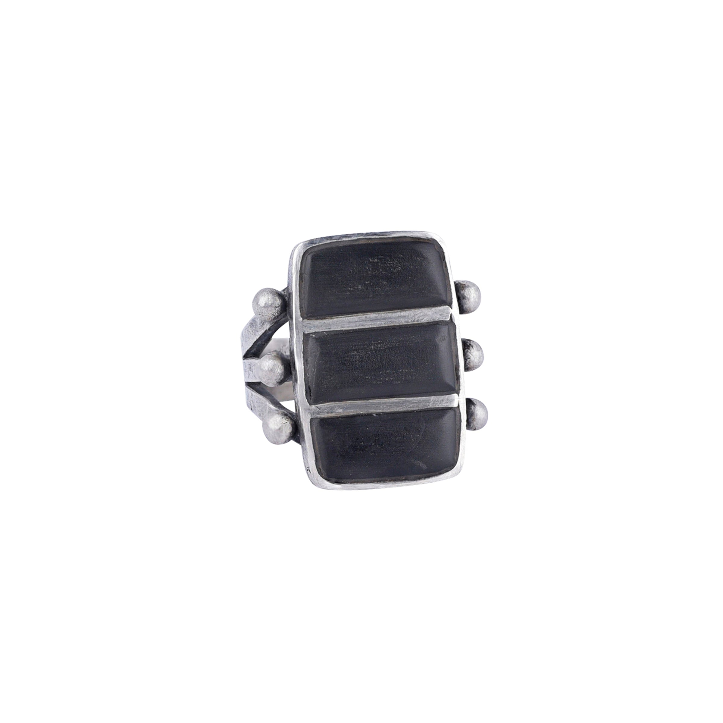 Nomad Blocks of Onyx Ring