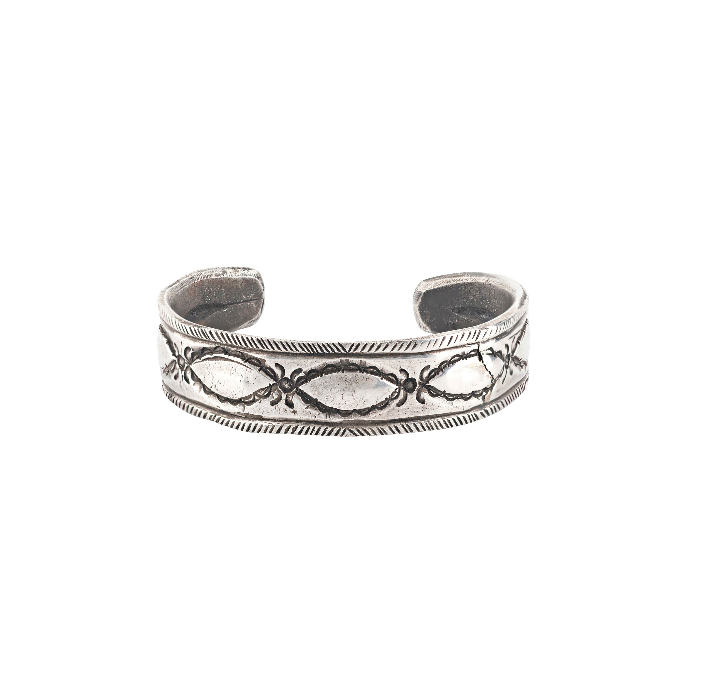 Jock Favour, cuff, bracelet, coin silver, artisan, silver fox, rugged