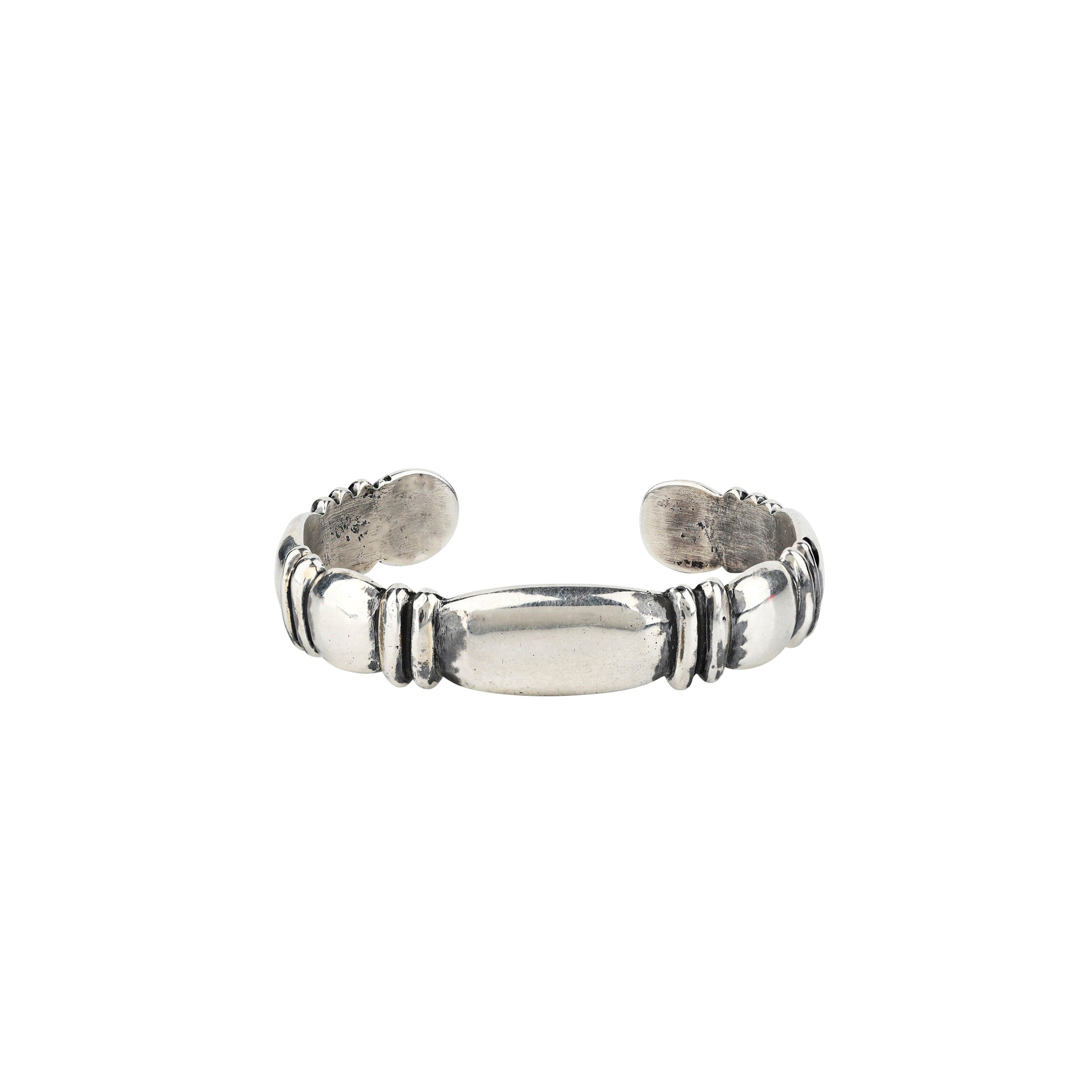 Arron Anderson Silverado Cuff, ingot silver, native, artisan, Navajo, wild west, accessory