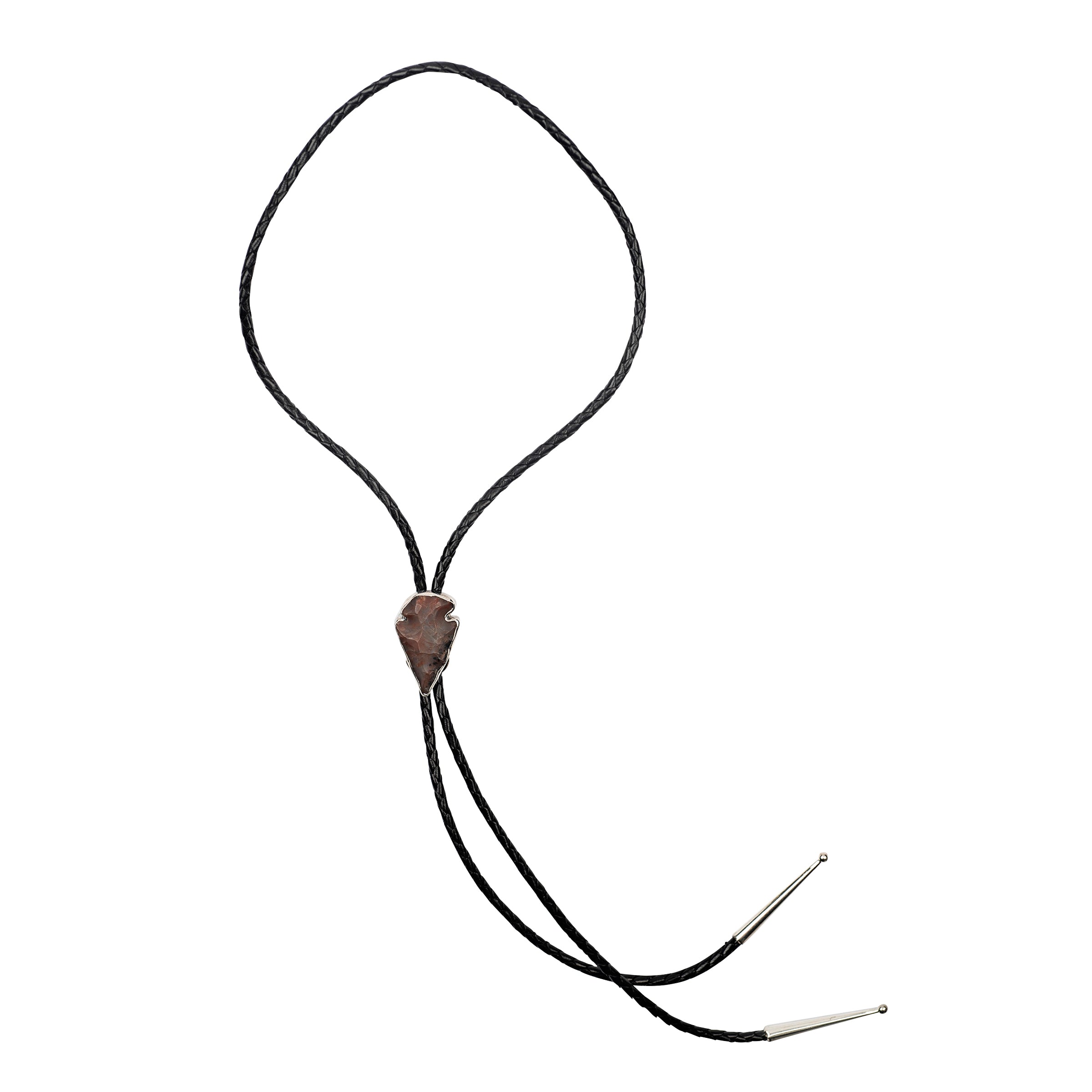 Nomad, bolo, tie, sterling silver, arrowhead, accessory, Italian leather, pioneer, men's, women's, unisex