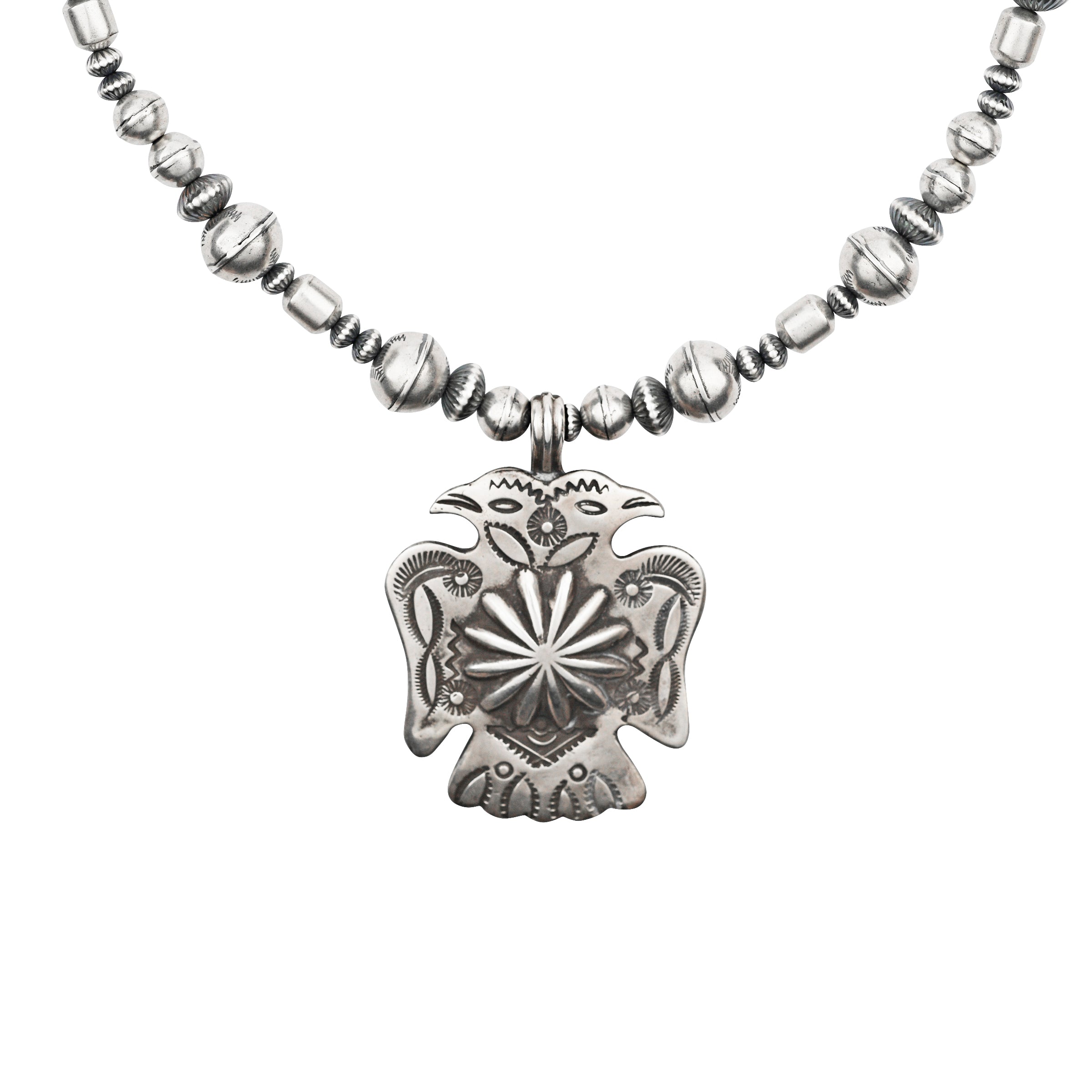 Revival Dual Spirit Necklace, sterling silver, Buffalo, artisan, wild west, made in USA, accessory