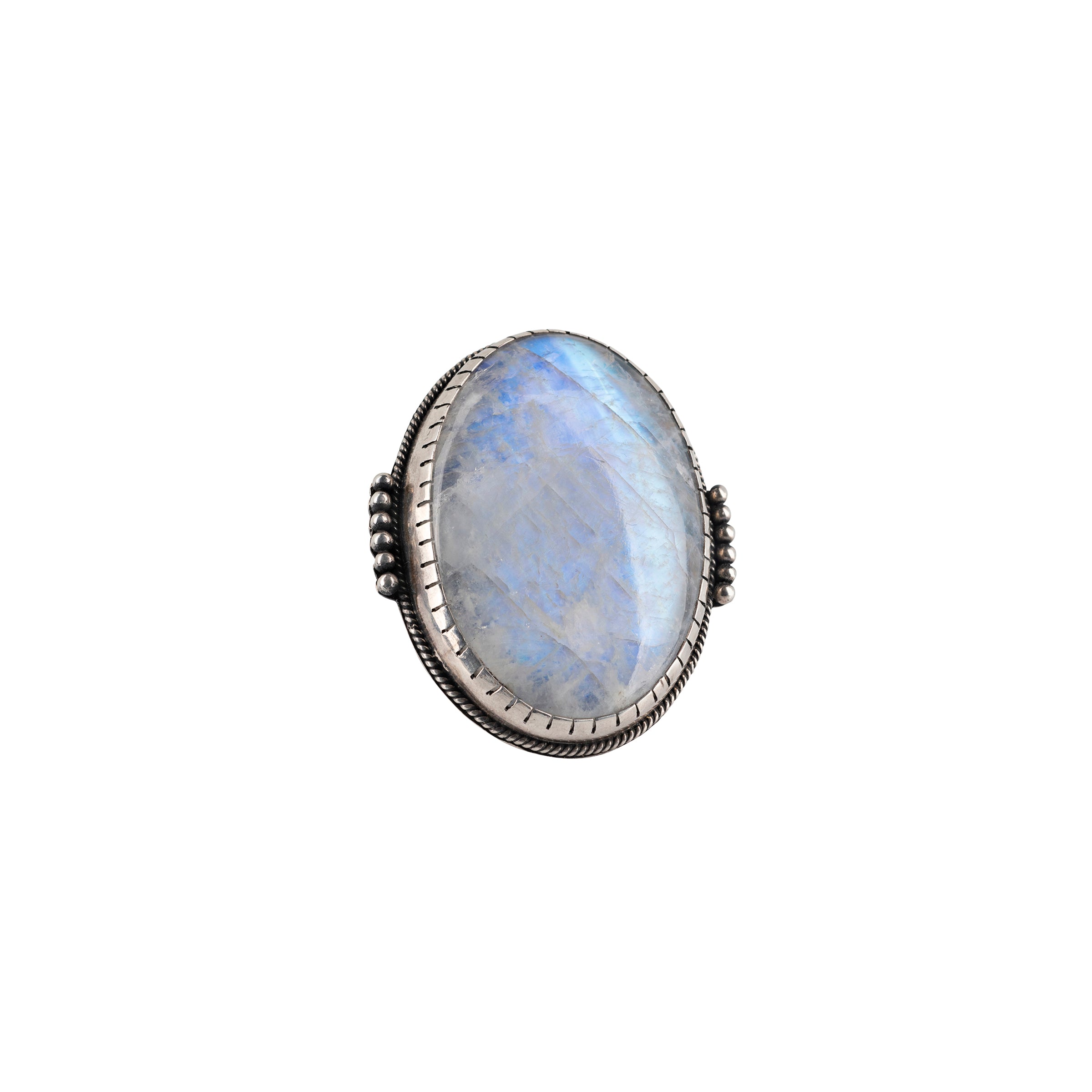Nomad, ring, sterling silver, moonstone