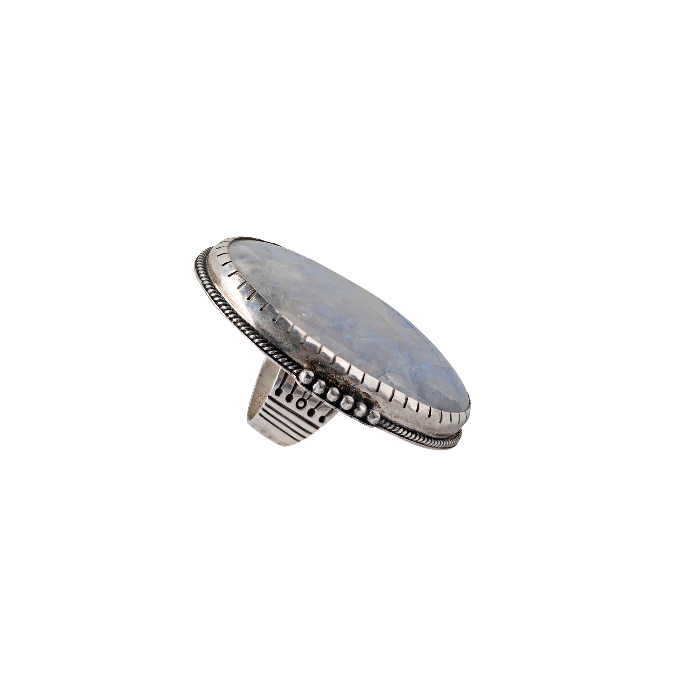 Nomad, ring, sterling silver, moonstone