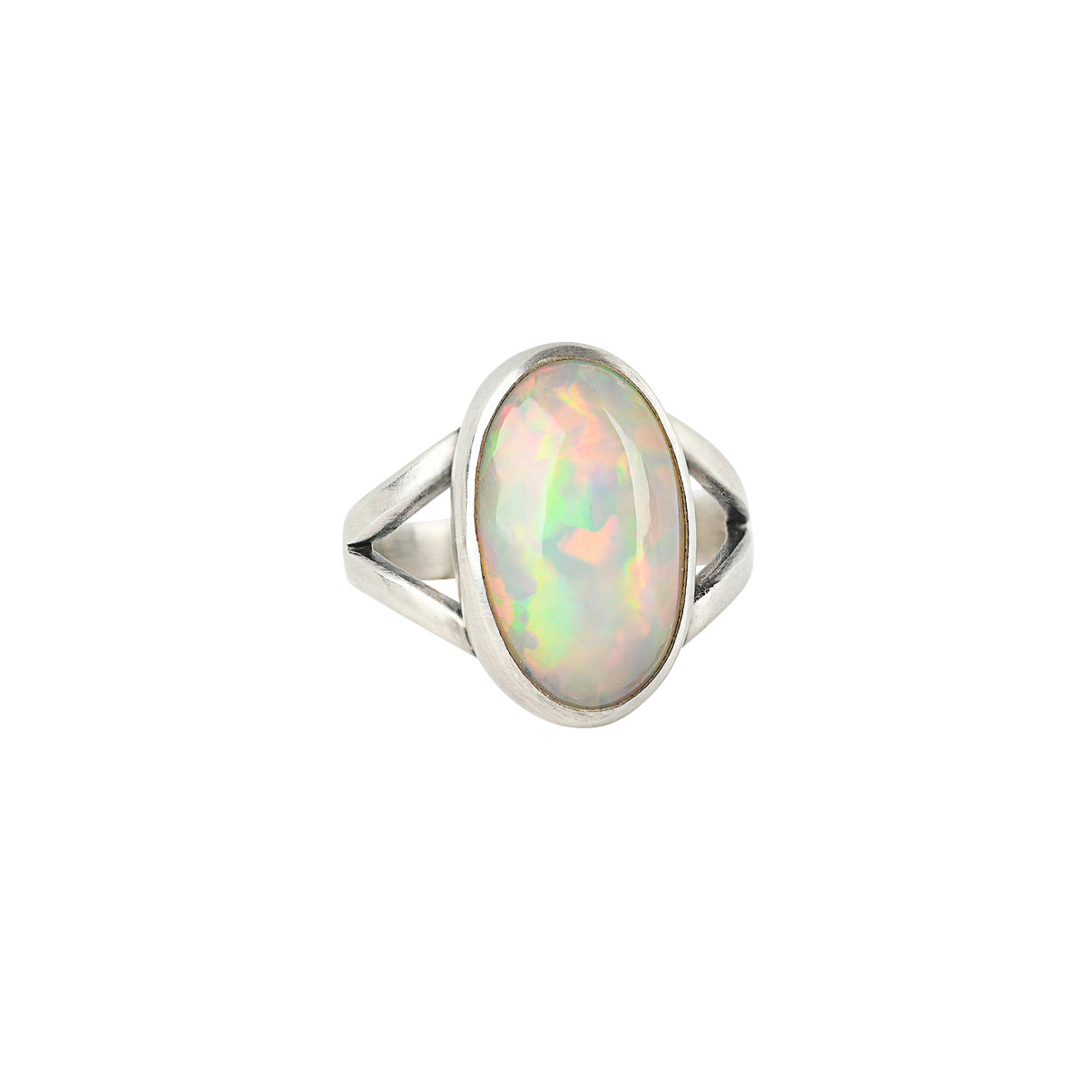 Sterling Silver and Opal Ring