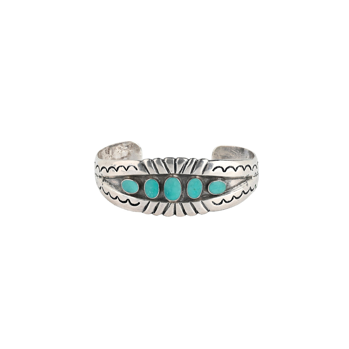 Vintage Navajo Turquoise Cuff