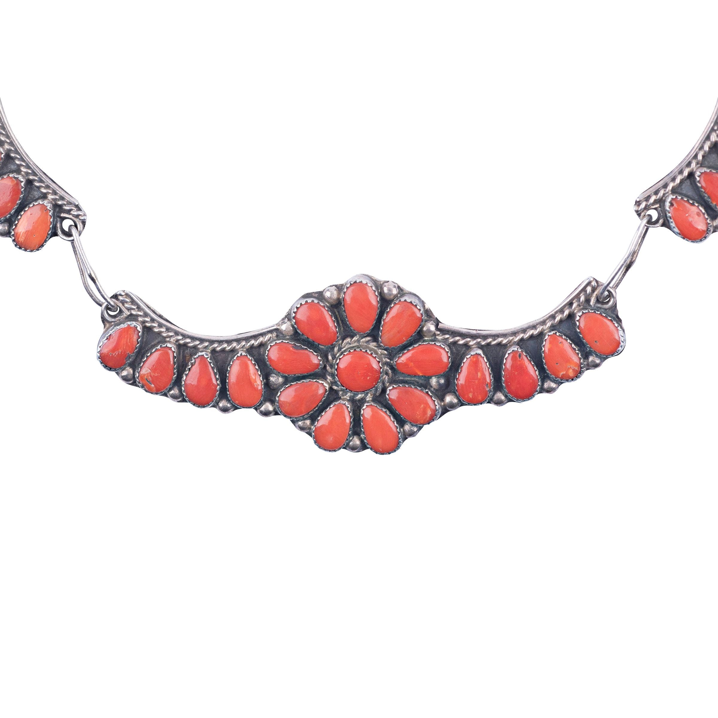 Vintage Zuni Coral Necklace