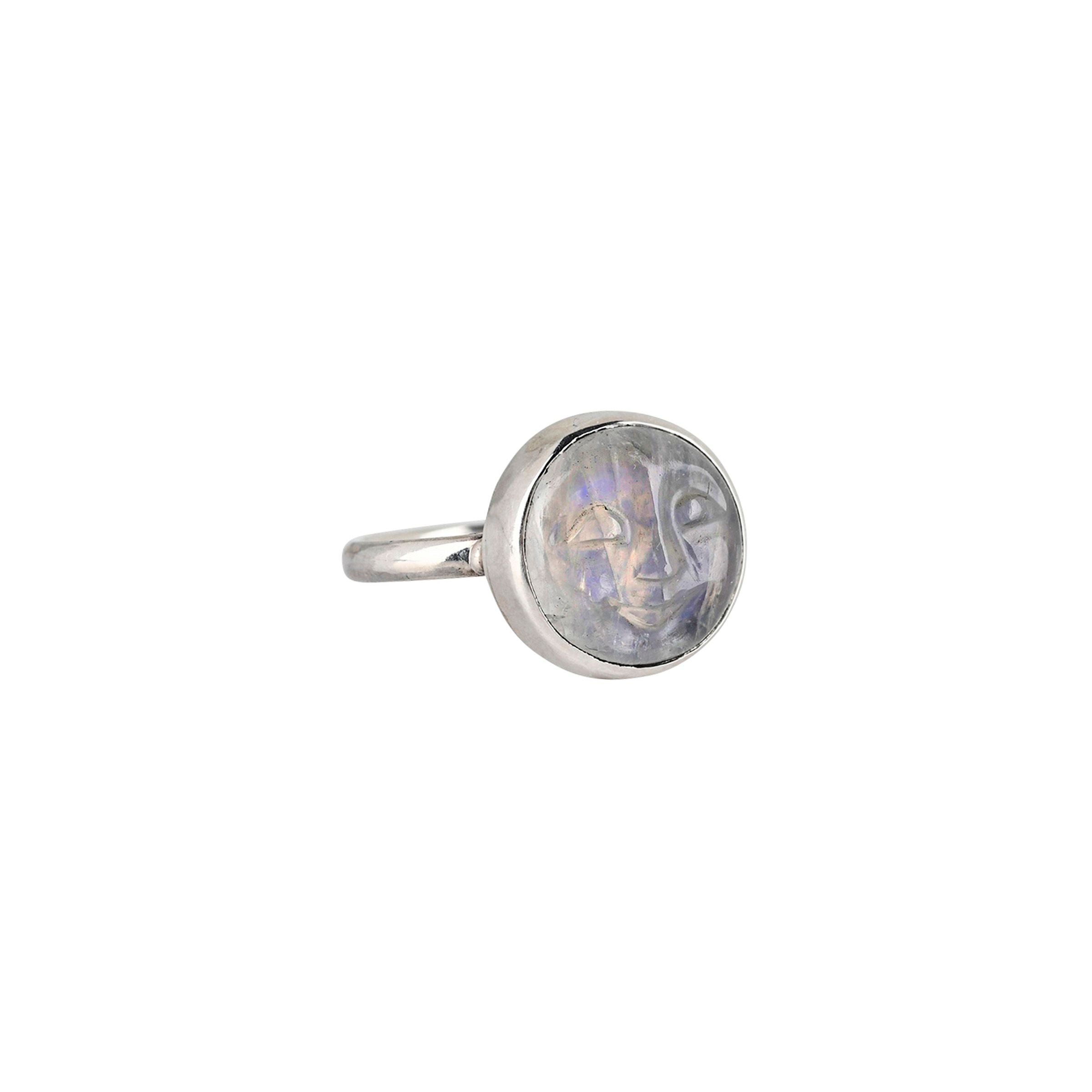 Nomad Moon Face Ring Size 9