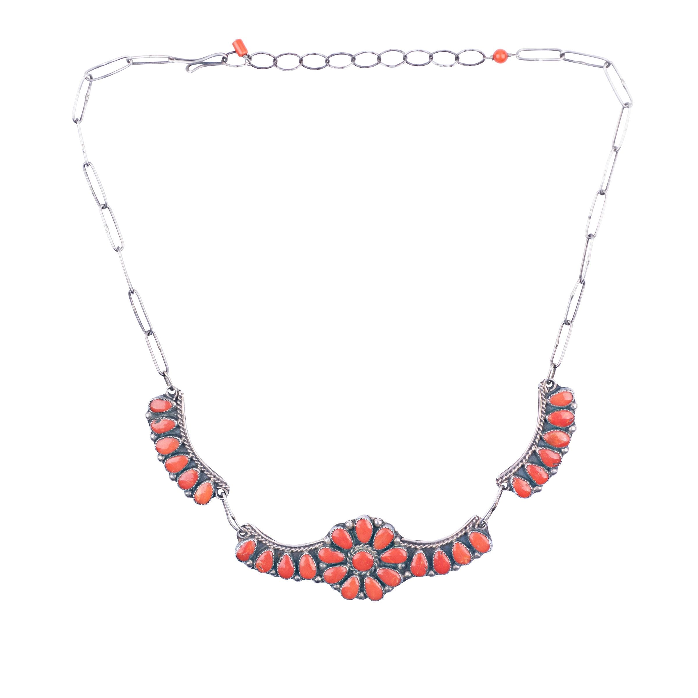 Vintage Zuni Coral Necklace