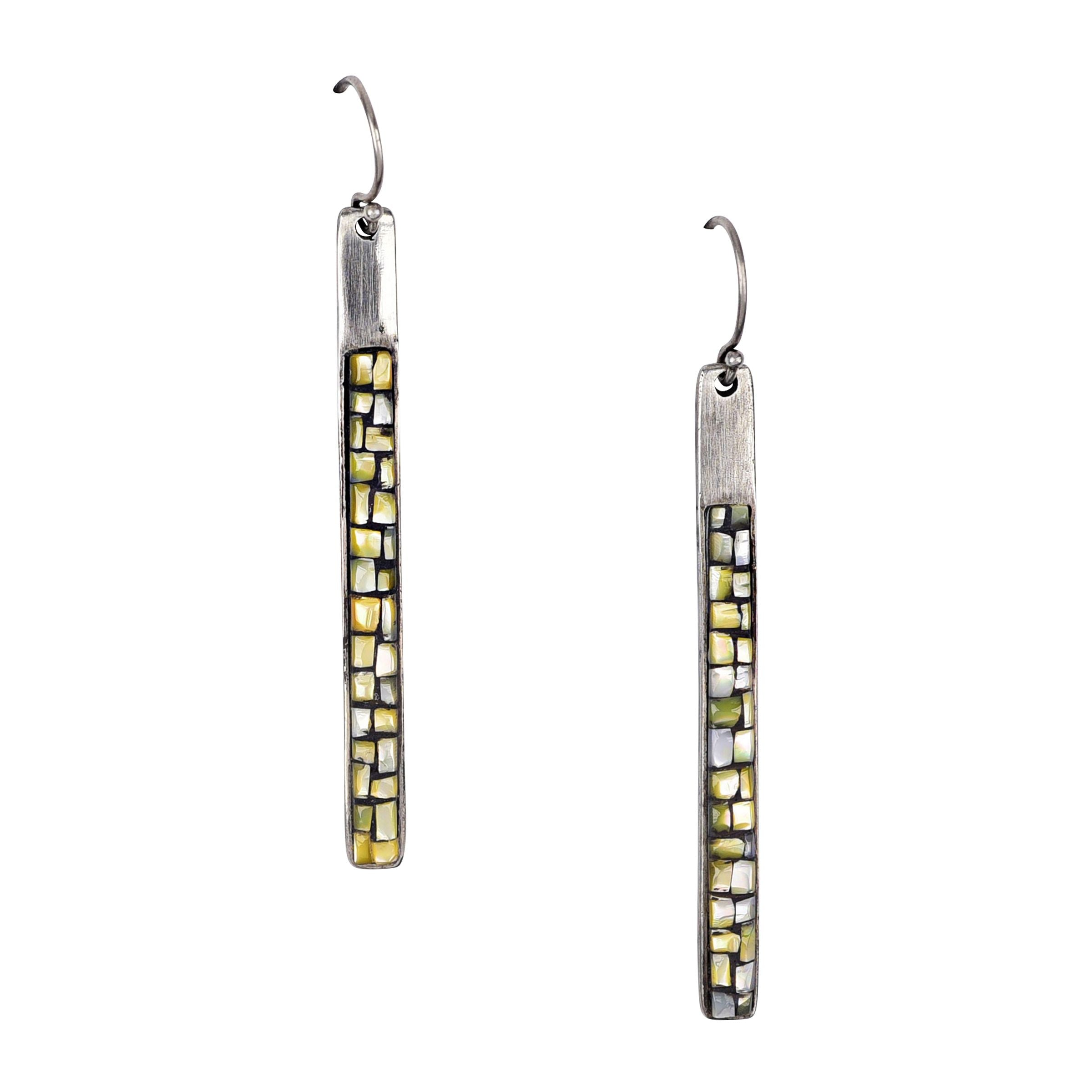 Nomad Mosaic Trident Shell Earrings