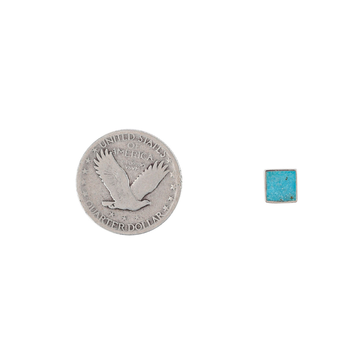 Timeless Square Earrings - Turquoise