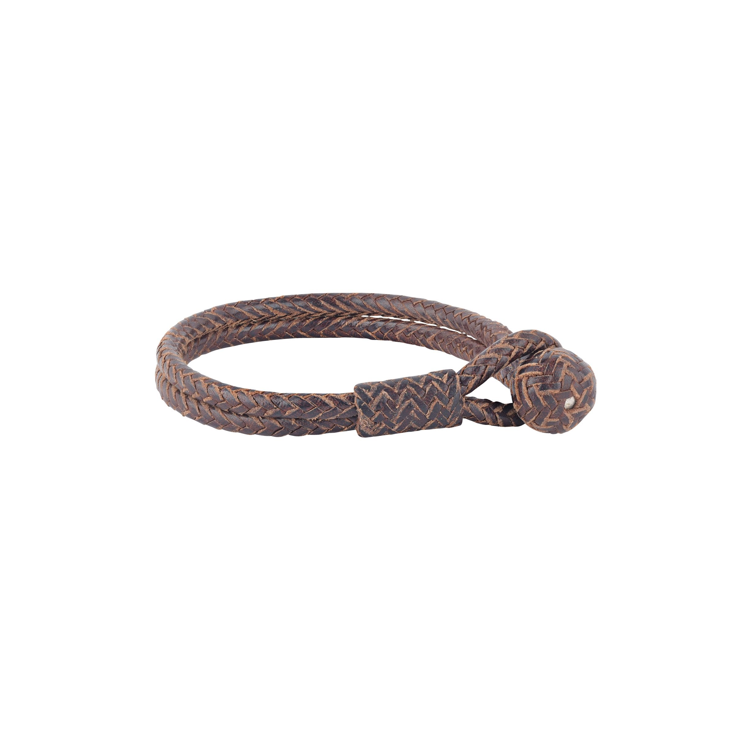 Aaron Lopez Braided Leather Bracelet