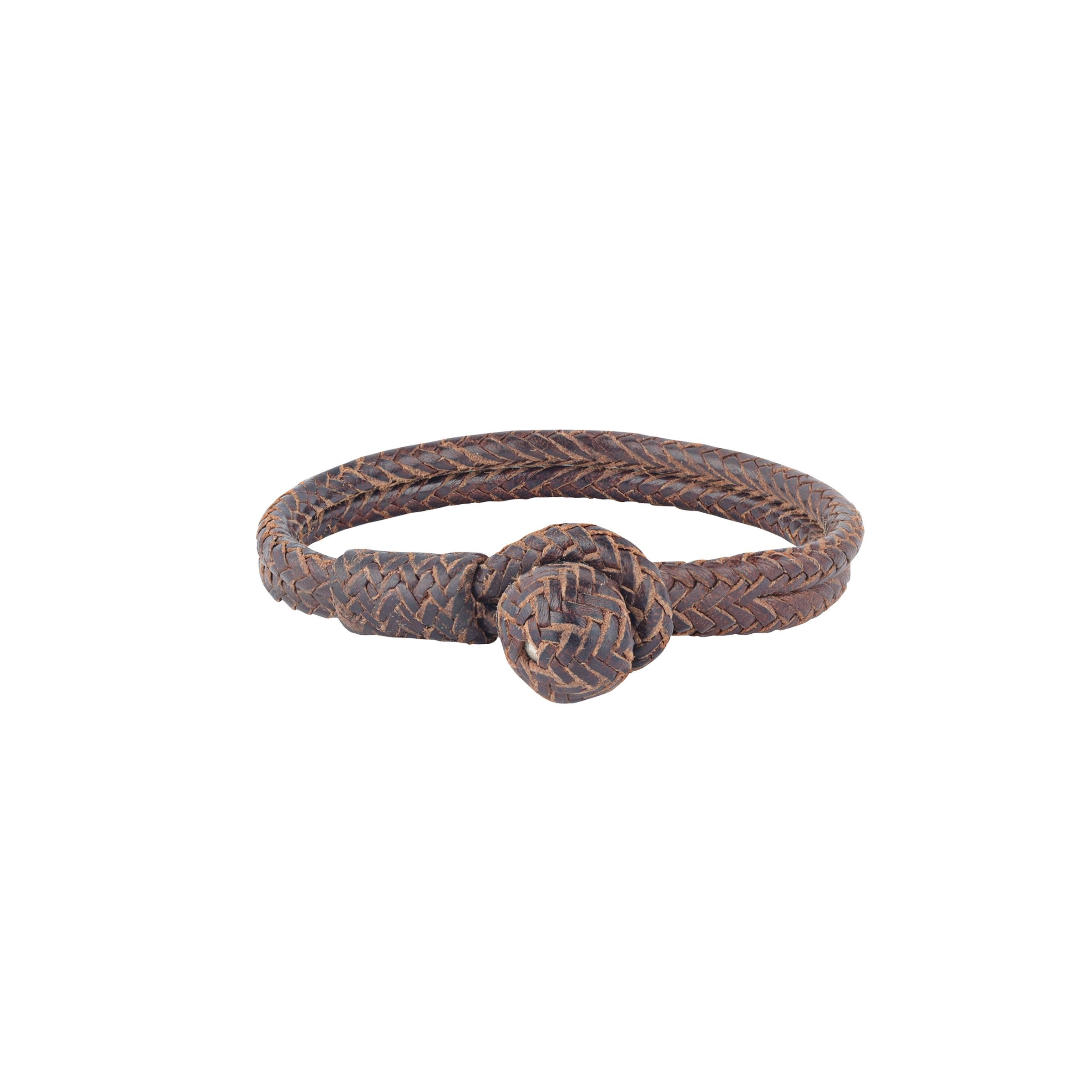 Aaron Lopez Braided Leather Bracelet