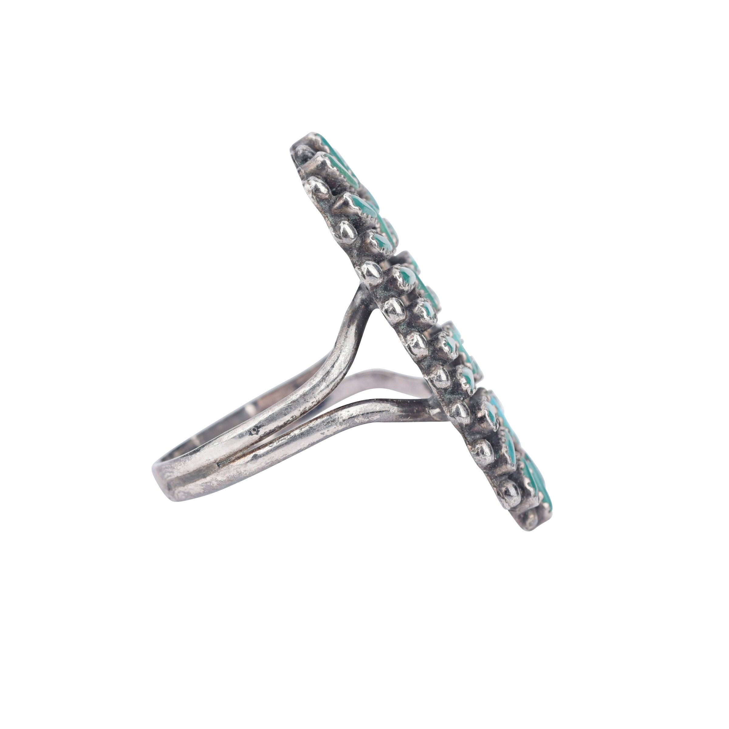 Vintage Zuni Petit Point Ring, c. 1950