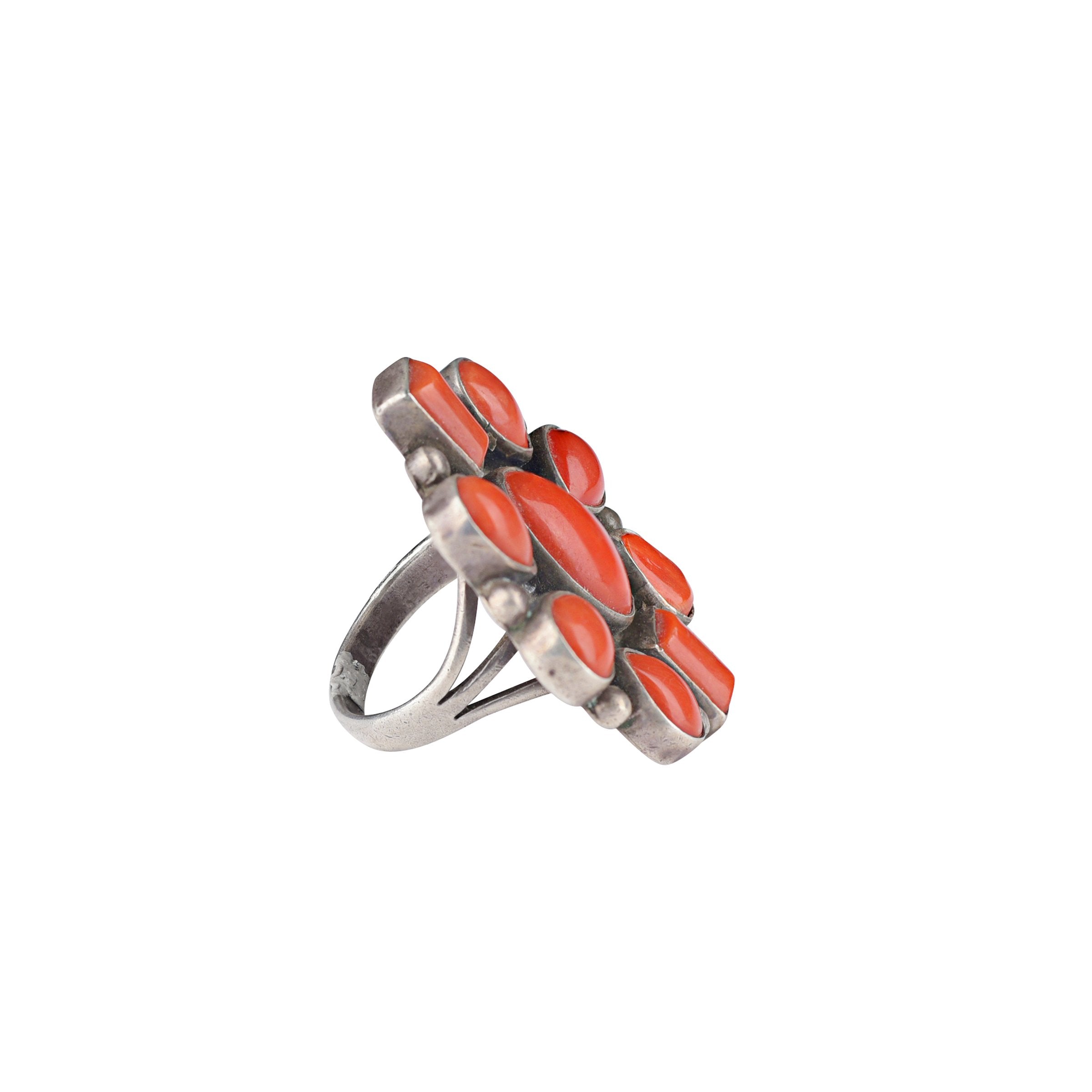Vintage Coral Ring - Size 8