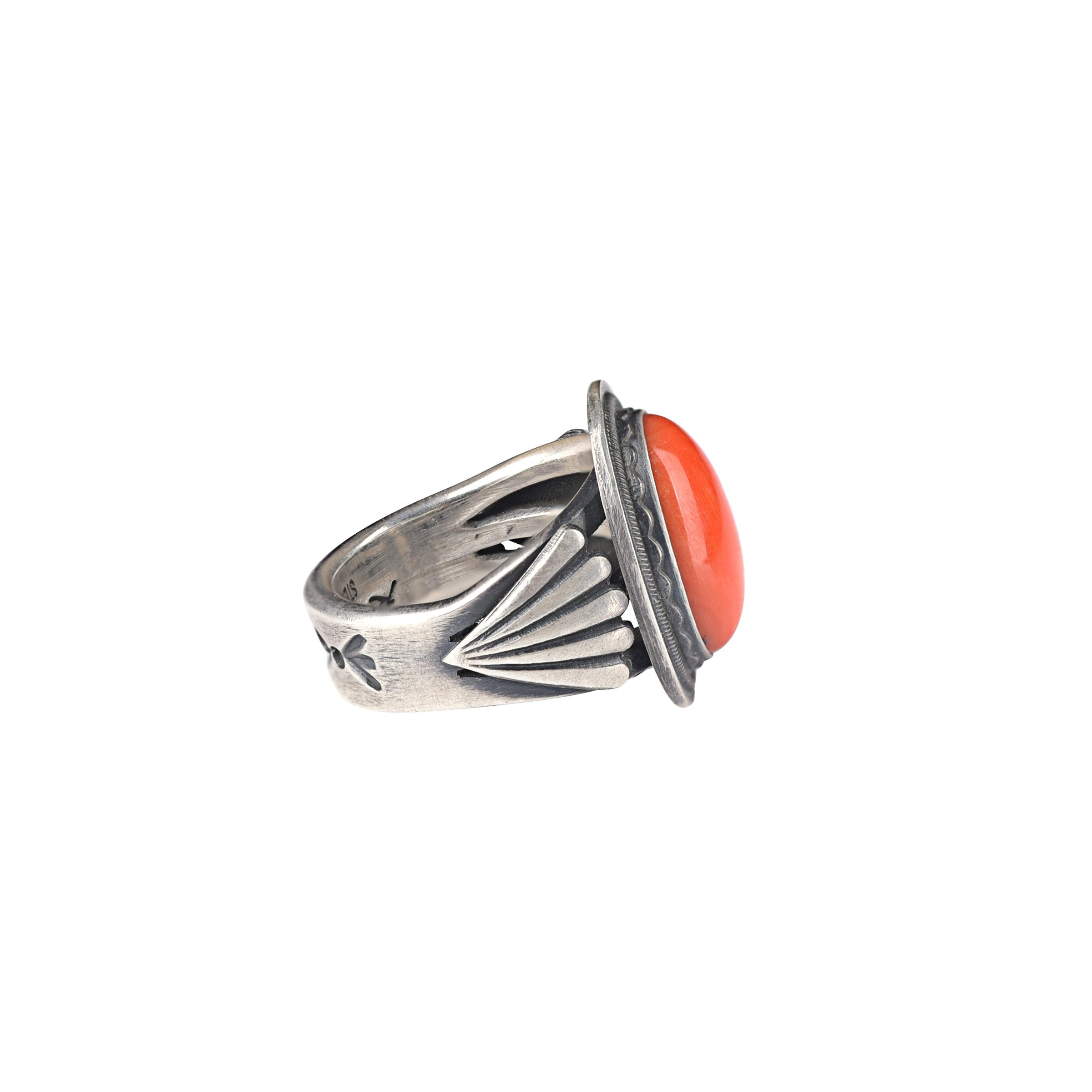 Steve Arviso Coral Ring - Size 11