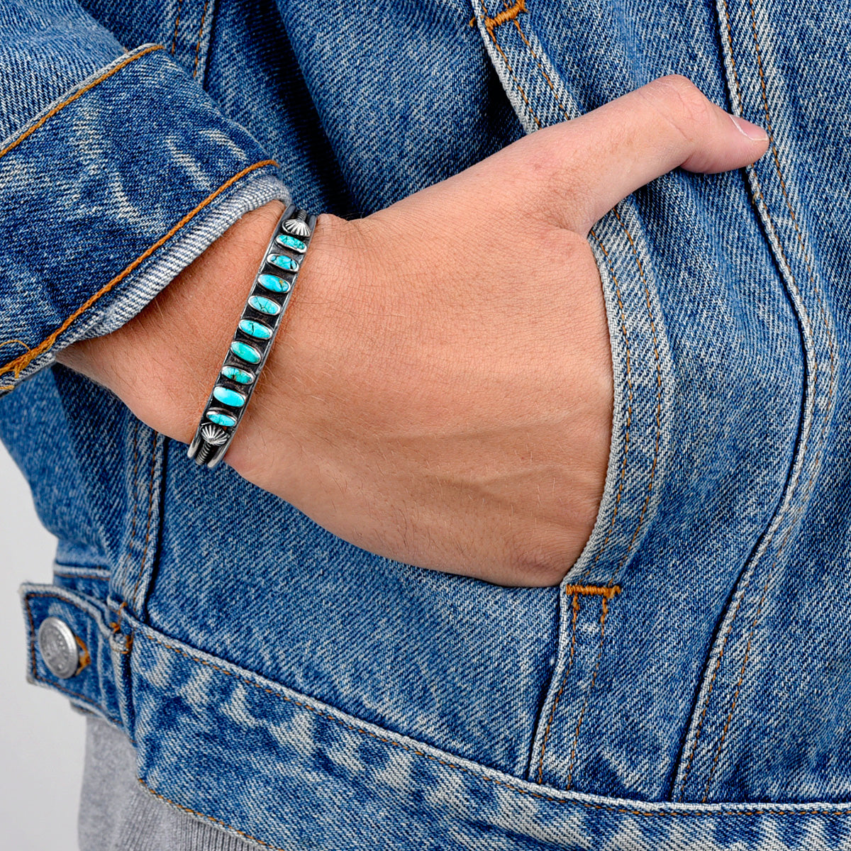 Vintage Row Cuff with Concho