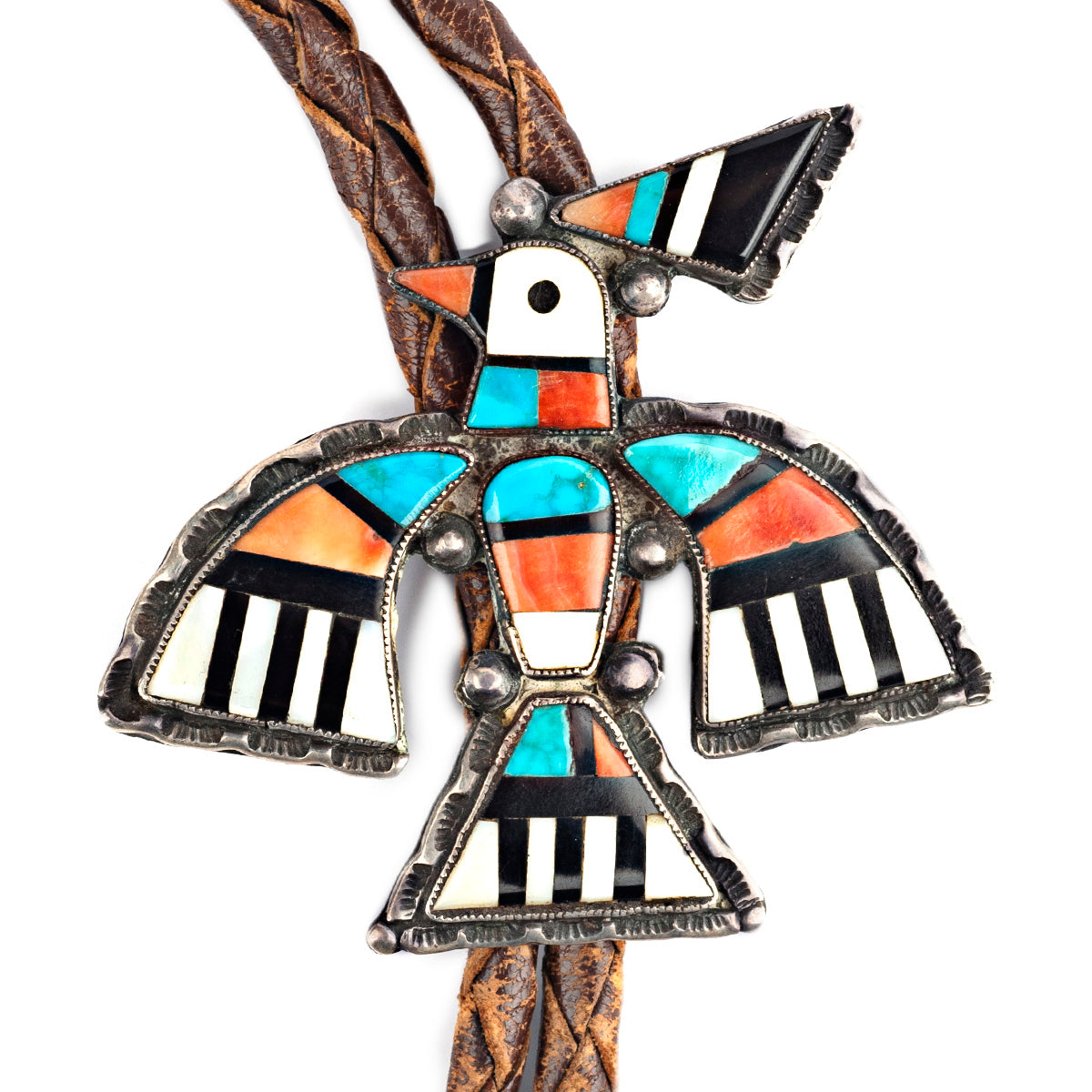 Zuni Thunderbird Bolo, c. 1940