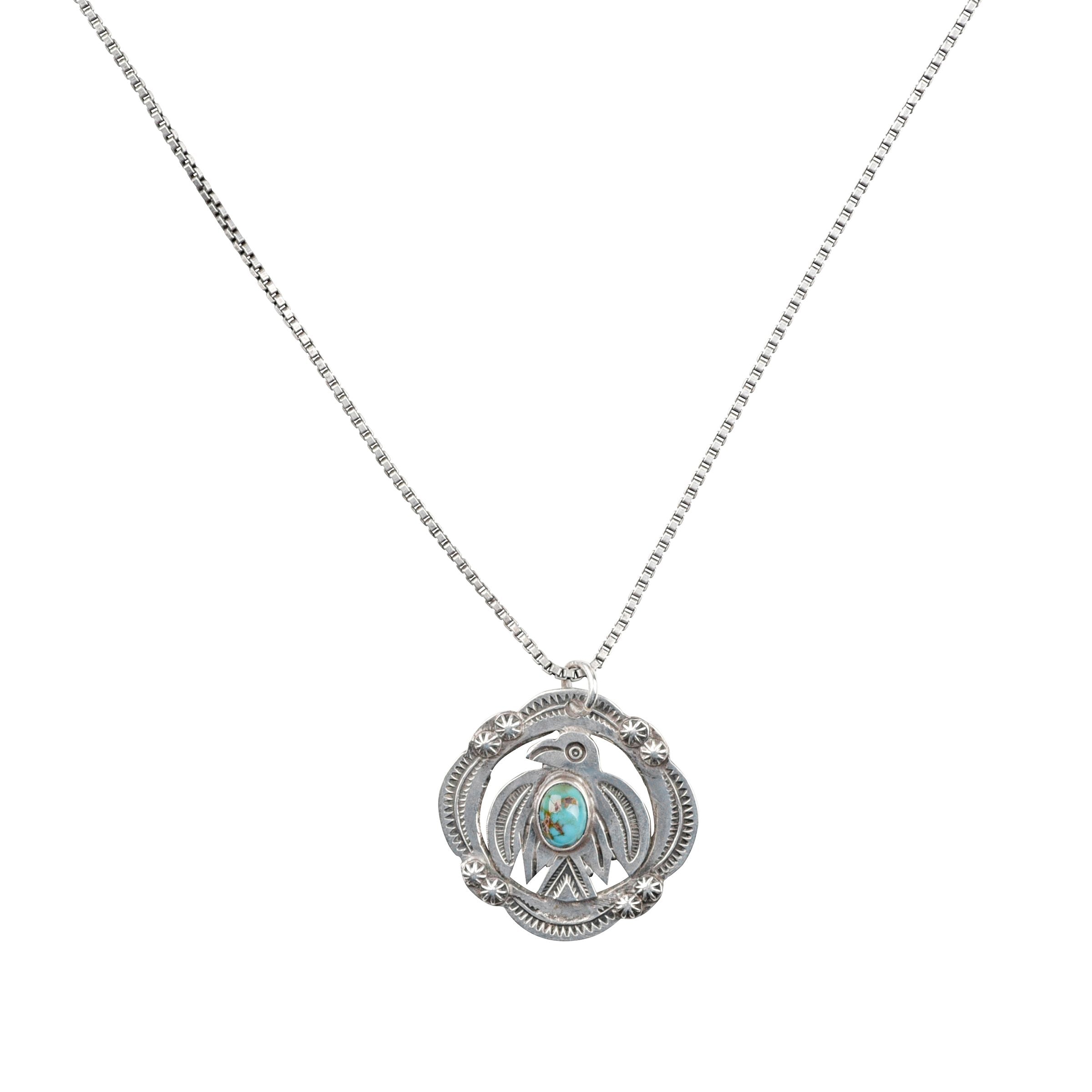 Vintage Thunderbird Necklace On Chain