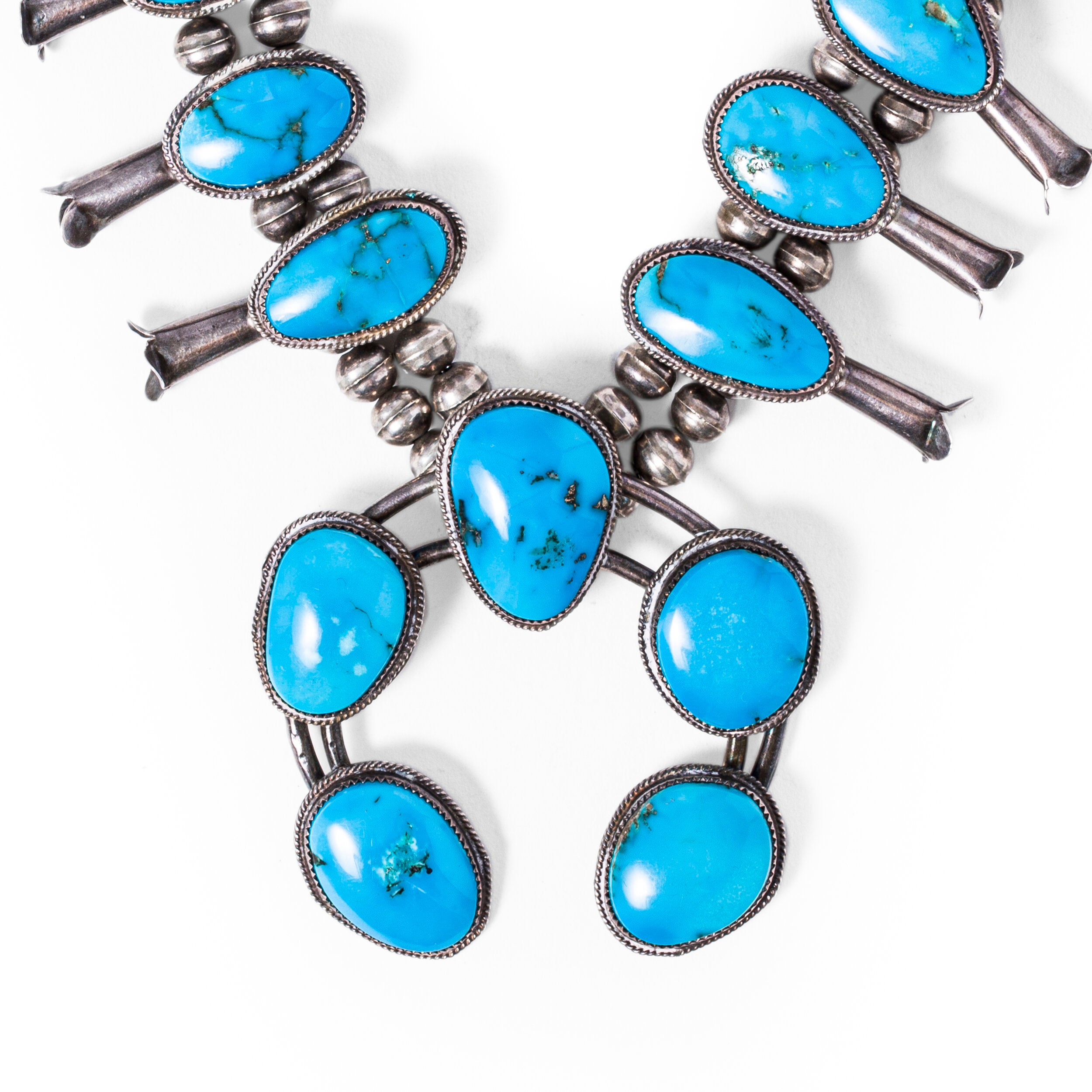 Kingman Squash Blossom Necklace, c. 1960