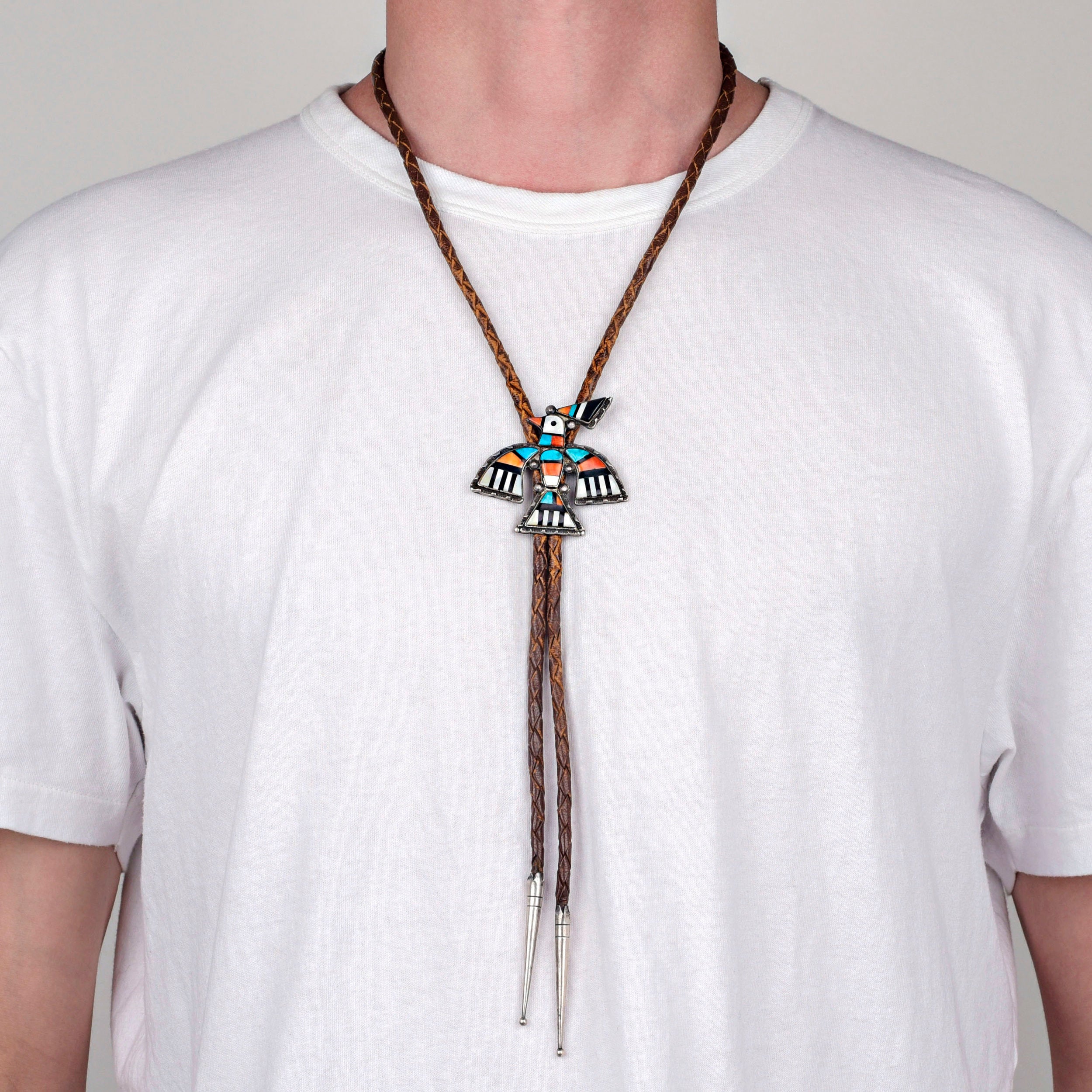 Zuni Thunderbird Bolo, c. 1940