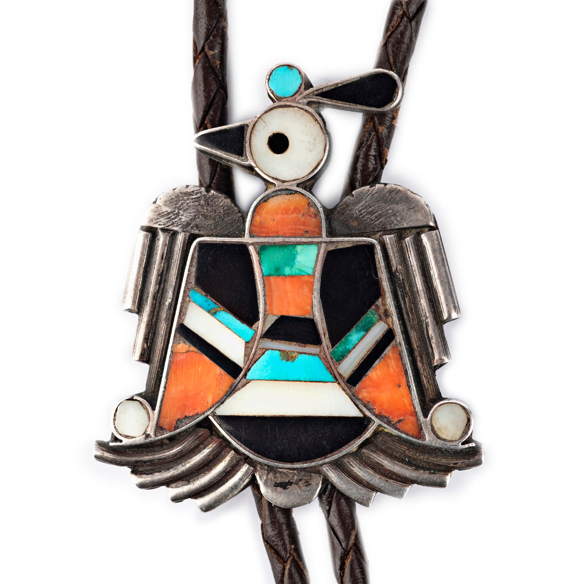 Zuni Thunderbird Bolo, c. 1950