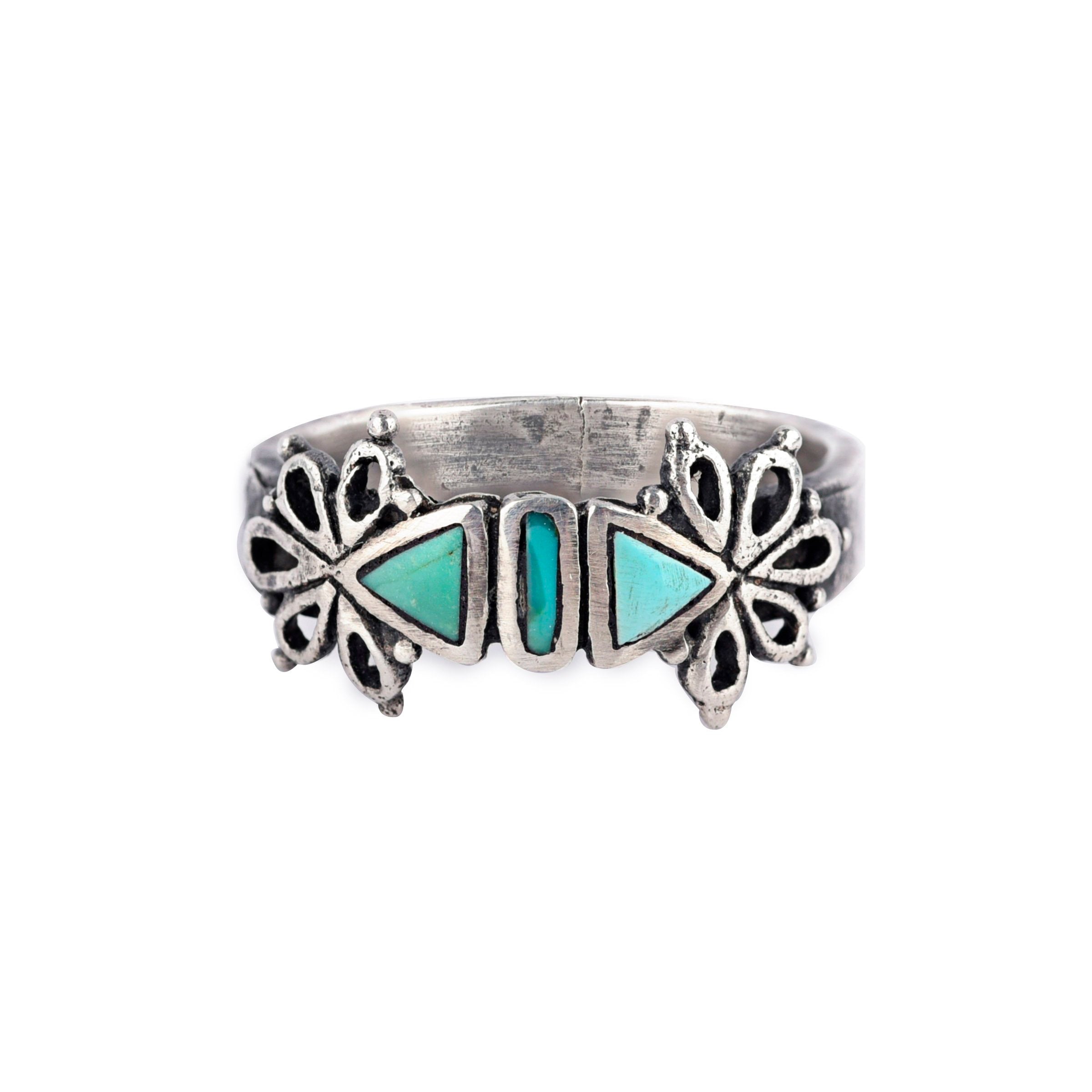 Turquoise Blossom Ring