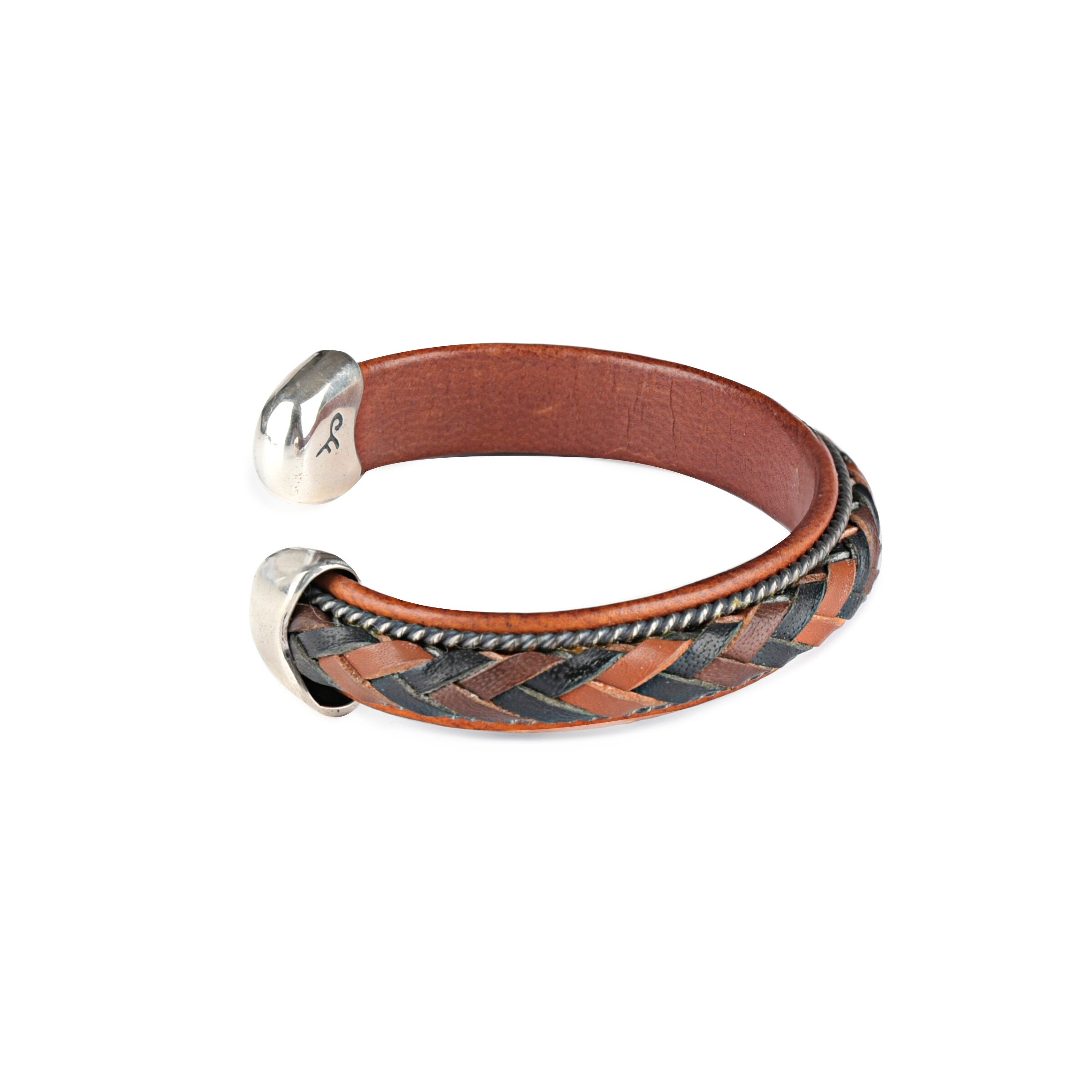 Charlie Favour Braided Leather Cuff