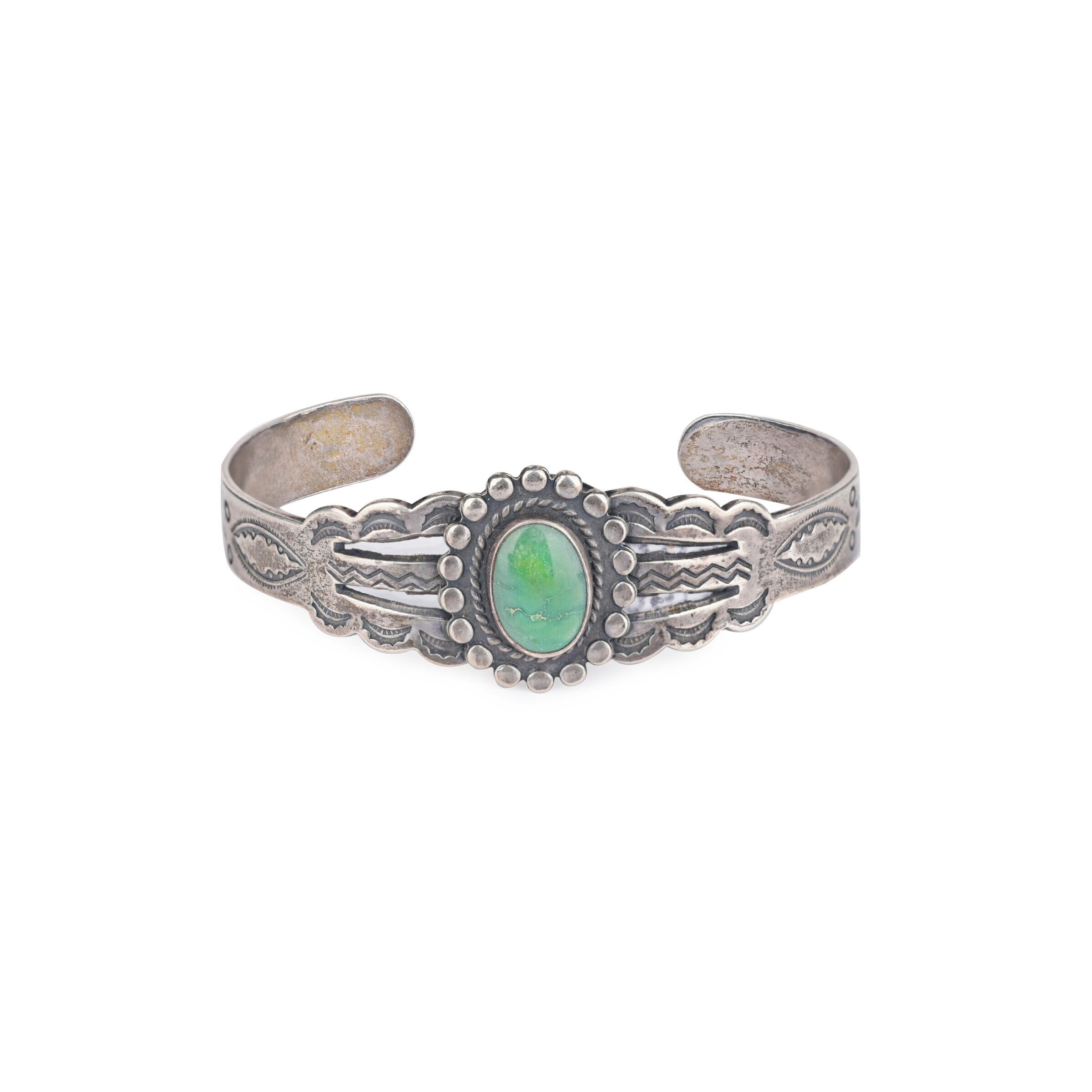 Vintage Stamped Cuff, c. 1940's