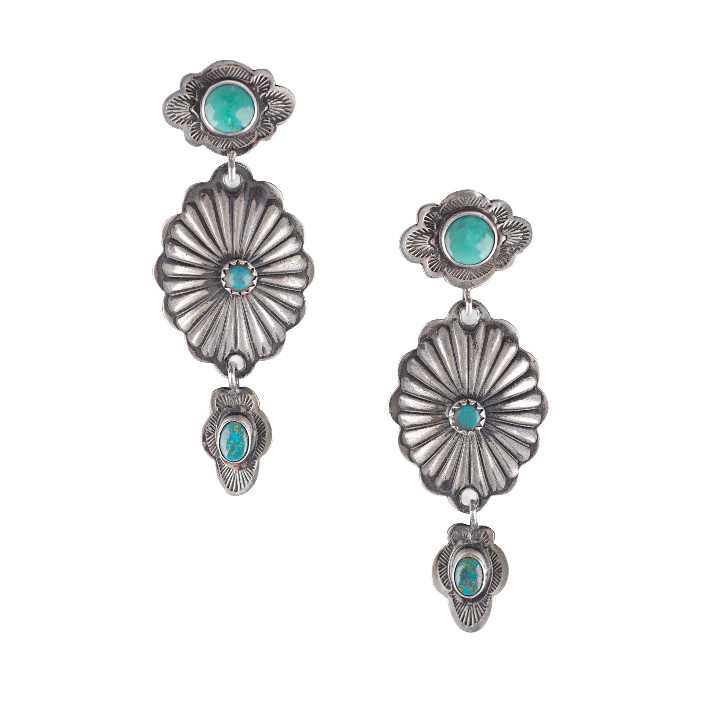 Vintage Triple Dangle Earring C. 1940