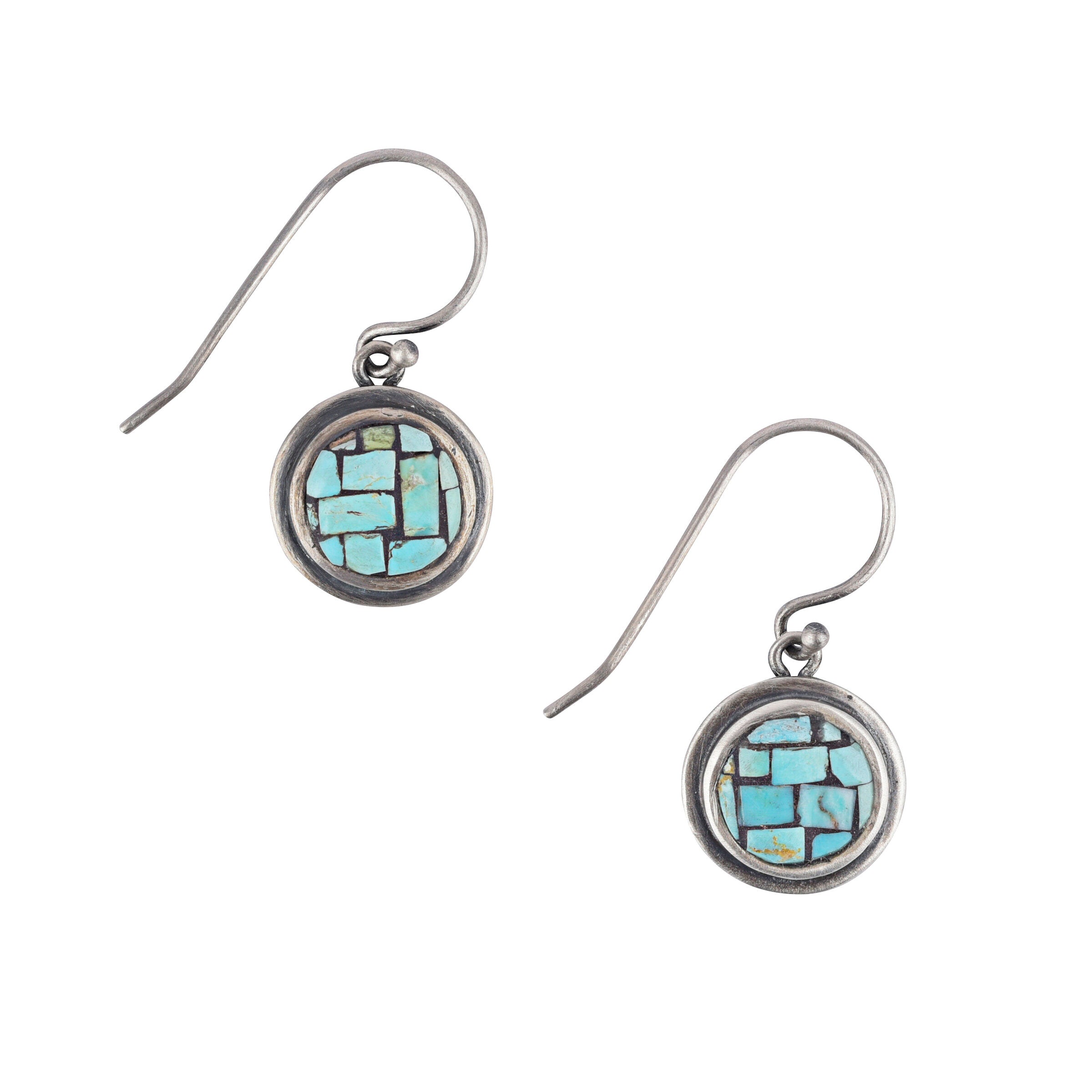Turquoise Mosaic Earrings