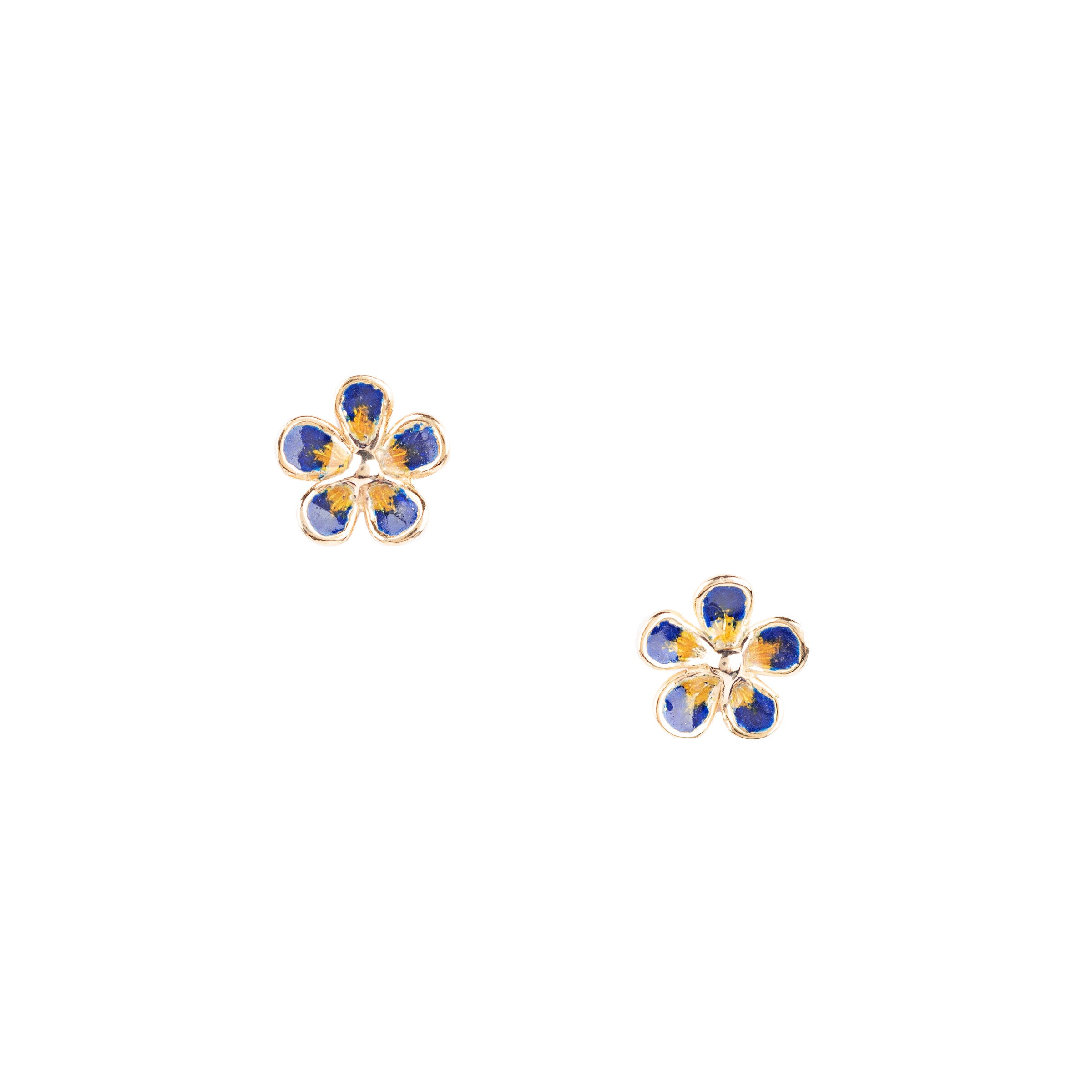 14k Gold Flower Earrings