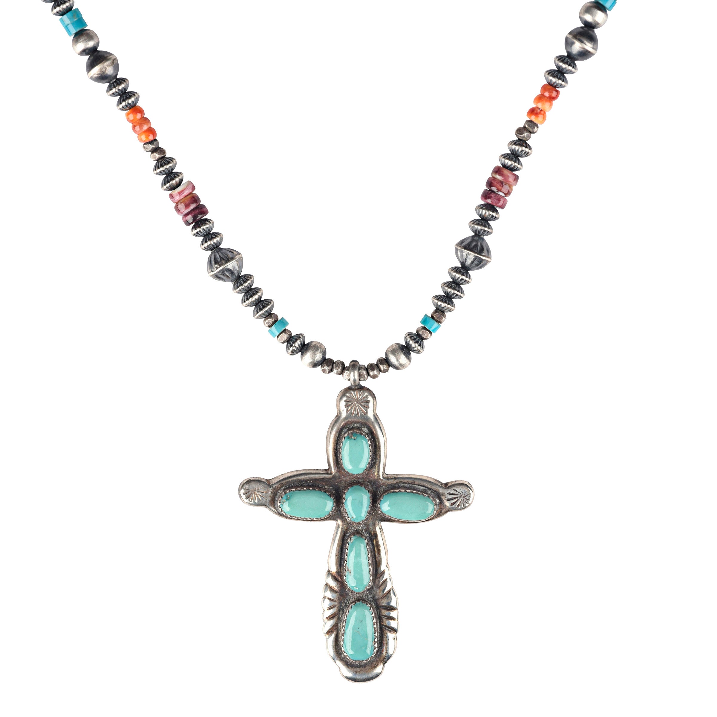 Horace Iule Cross Pendant Necklace