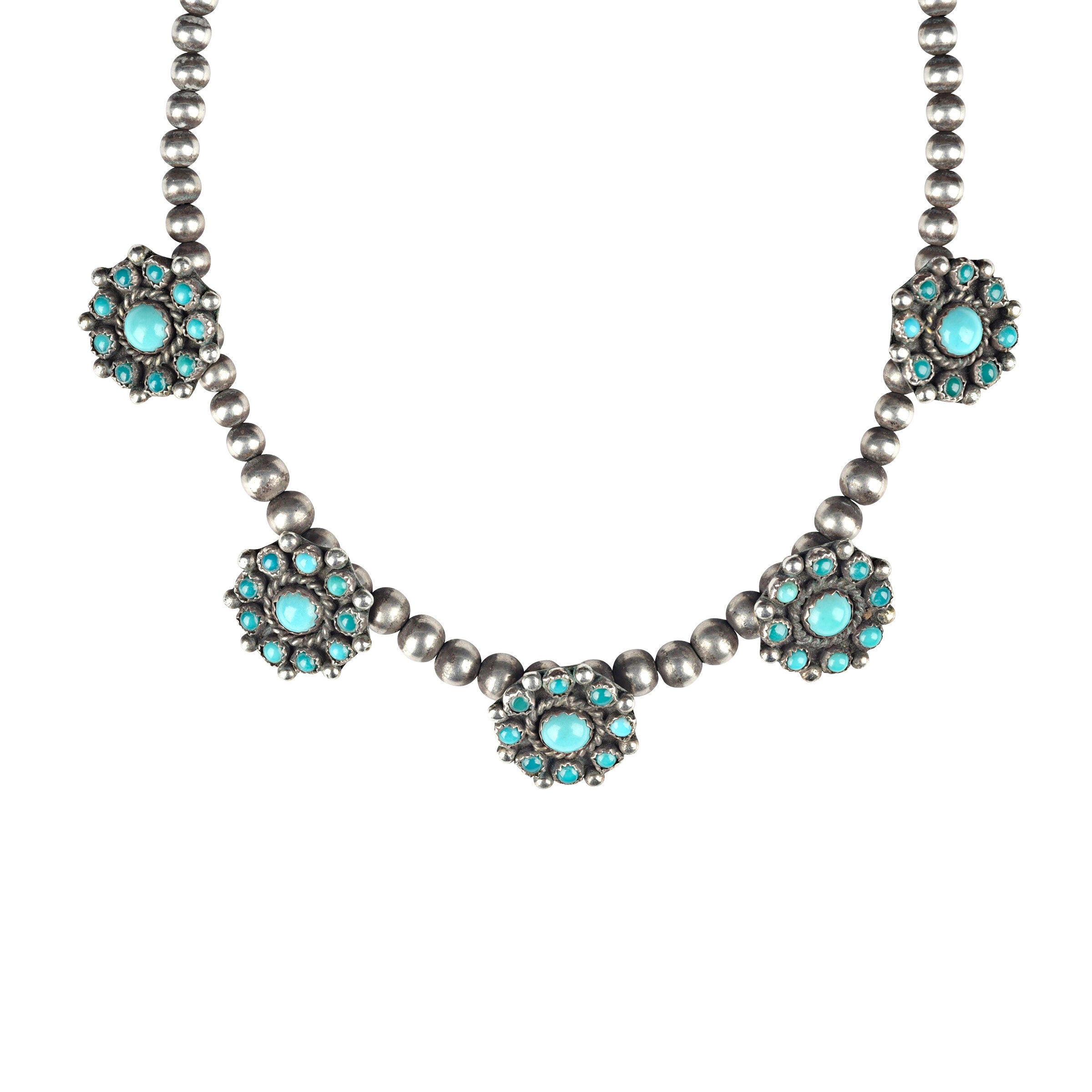 Vintage Navajo Turquoise Necklace C. 1950