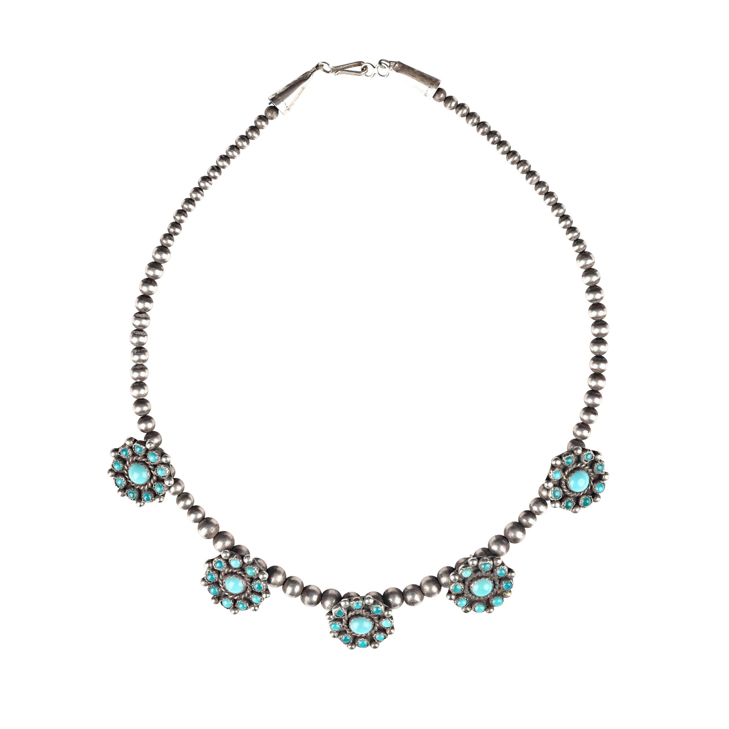 Vintage Navajo Turquoise Necklace C. 1950