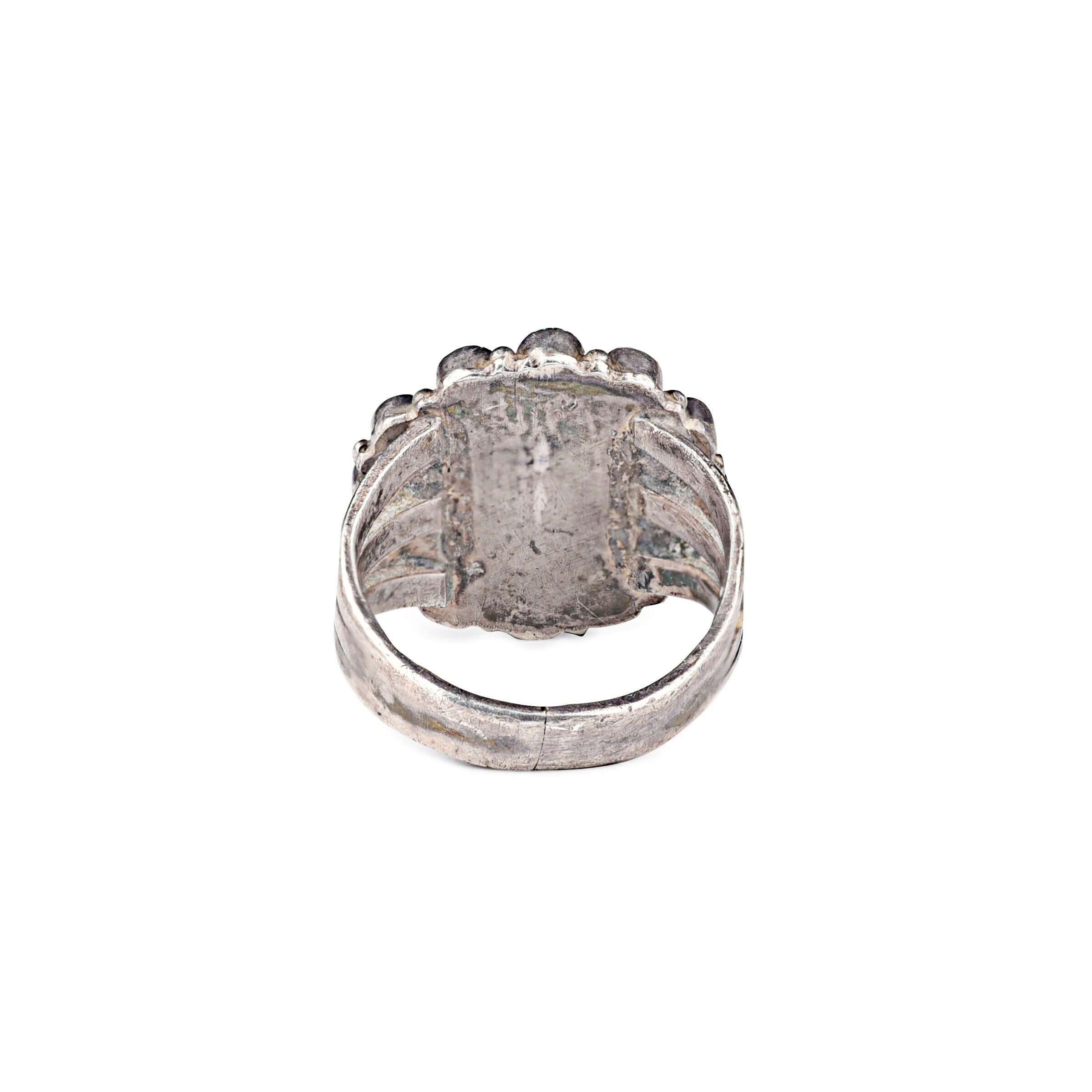 Vintage Zuni Flower Ring, c. 1940's