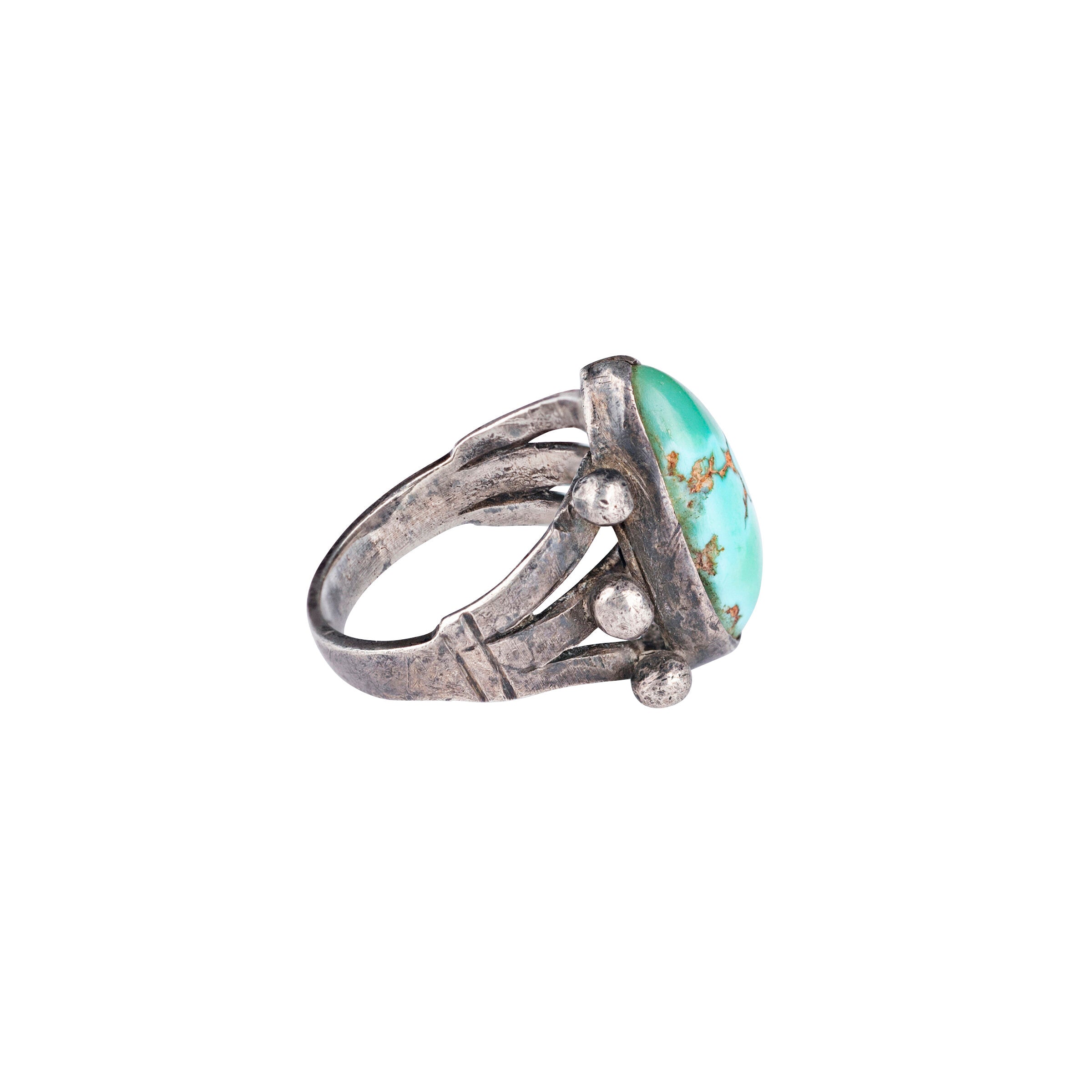 Vintage Navajo Teardrop Ring, C. 1950