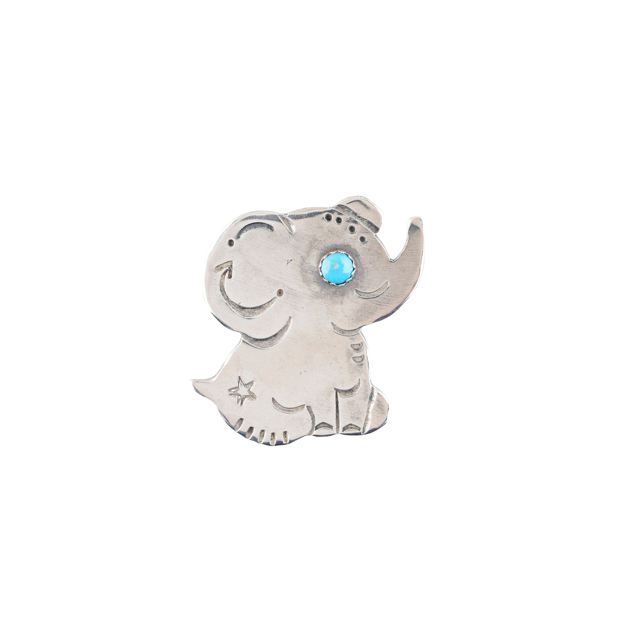 Joe Eby Happy Elephant Pin