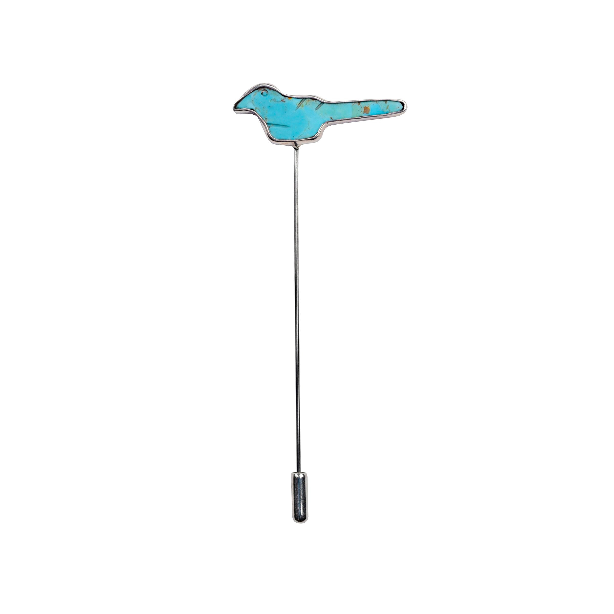 Turquoise Bird Stick Pin