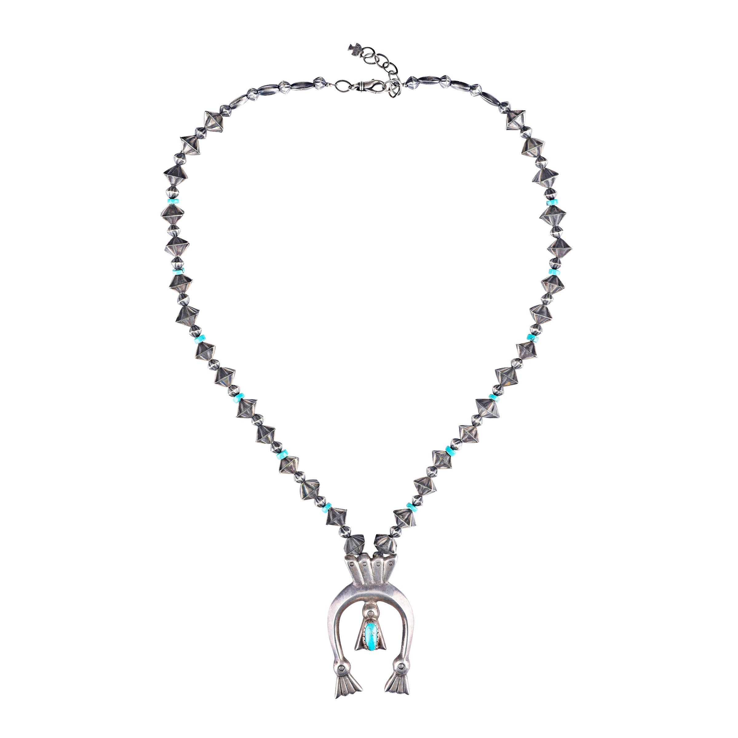 Vintage Naja On Contemporary Beaded Necklace