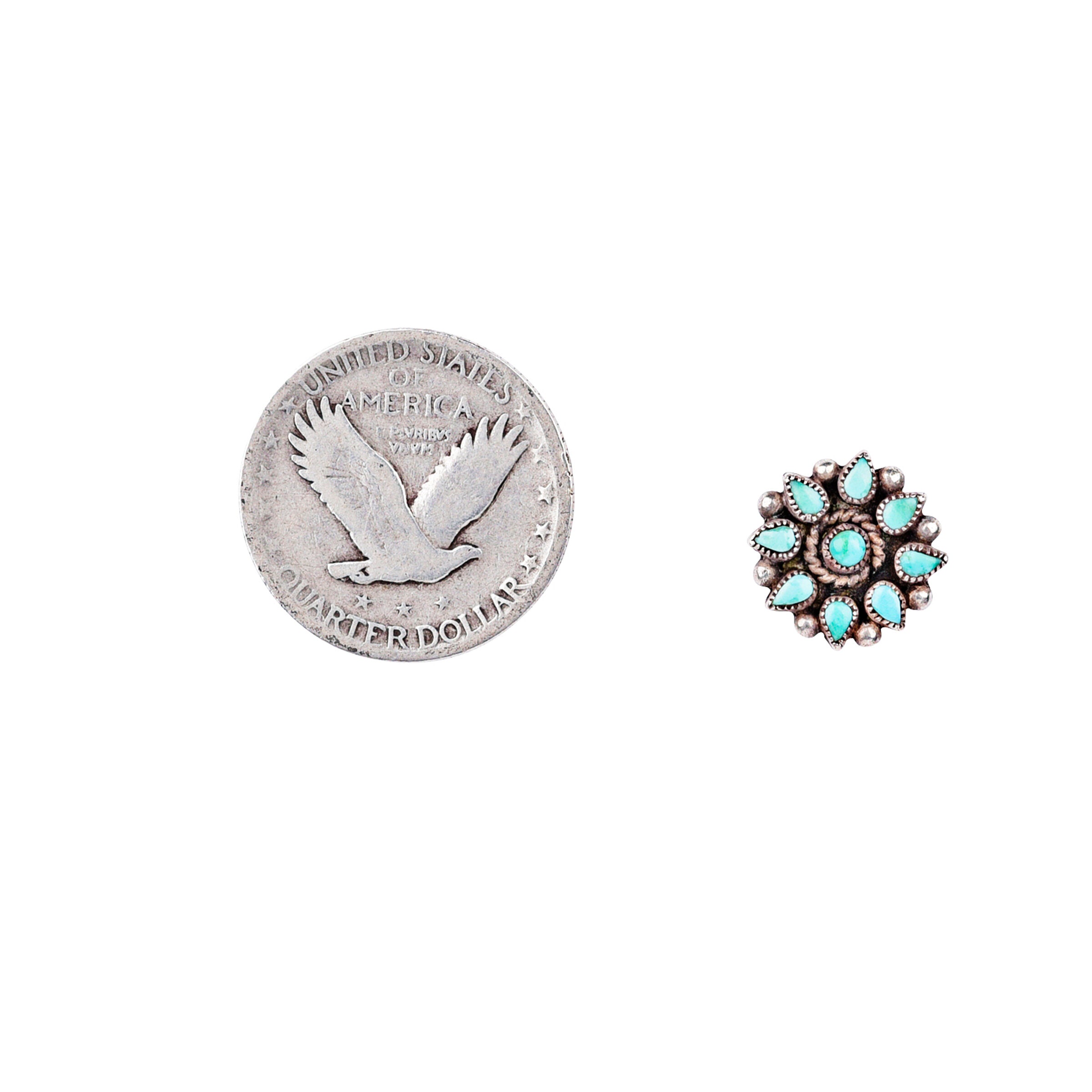 Vintage Zuni Post Earrings, c. 1950's