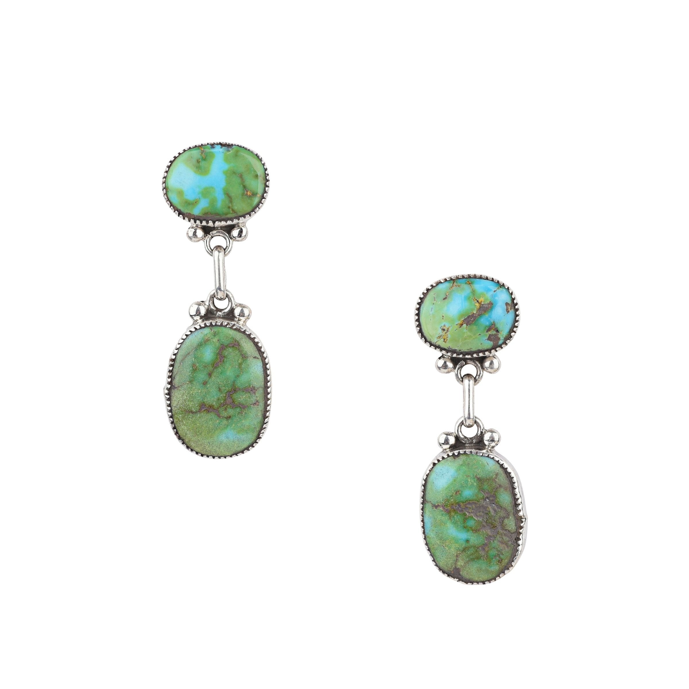Rod and Diane Lonjose Turquoise Dangle Earrings