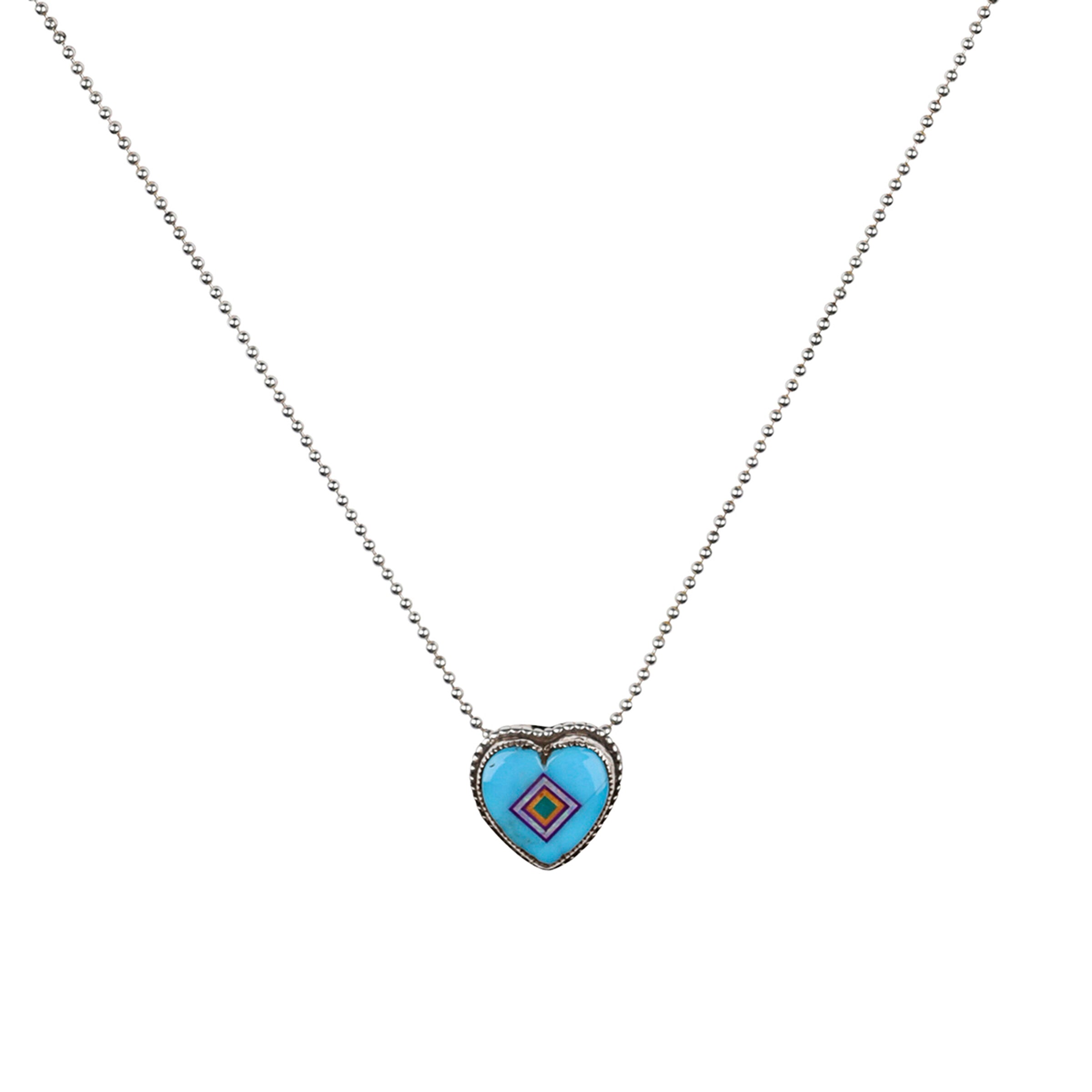 Aldrich Art Turquoise Heart Necklace