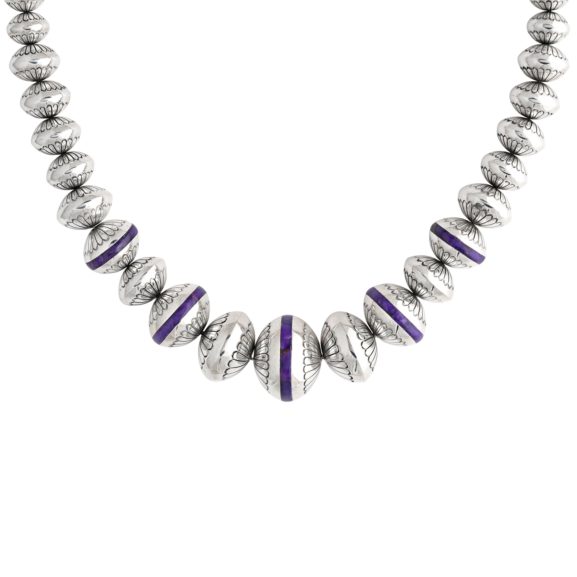 Marie Yazzie Desert Pearl With Sugilite Necklace