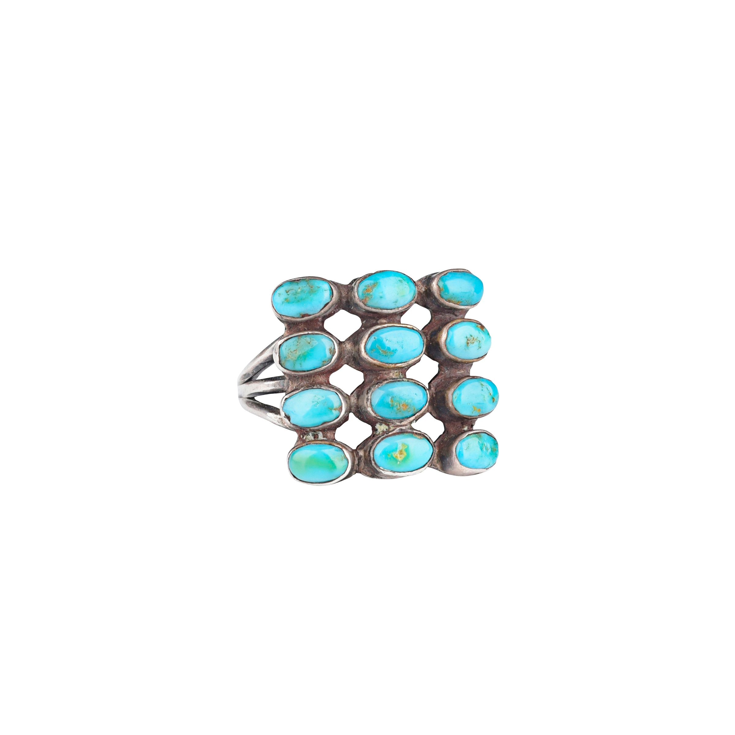Vintage Navajo Turquoise Ring - 6