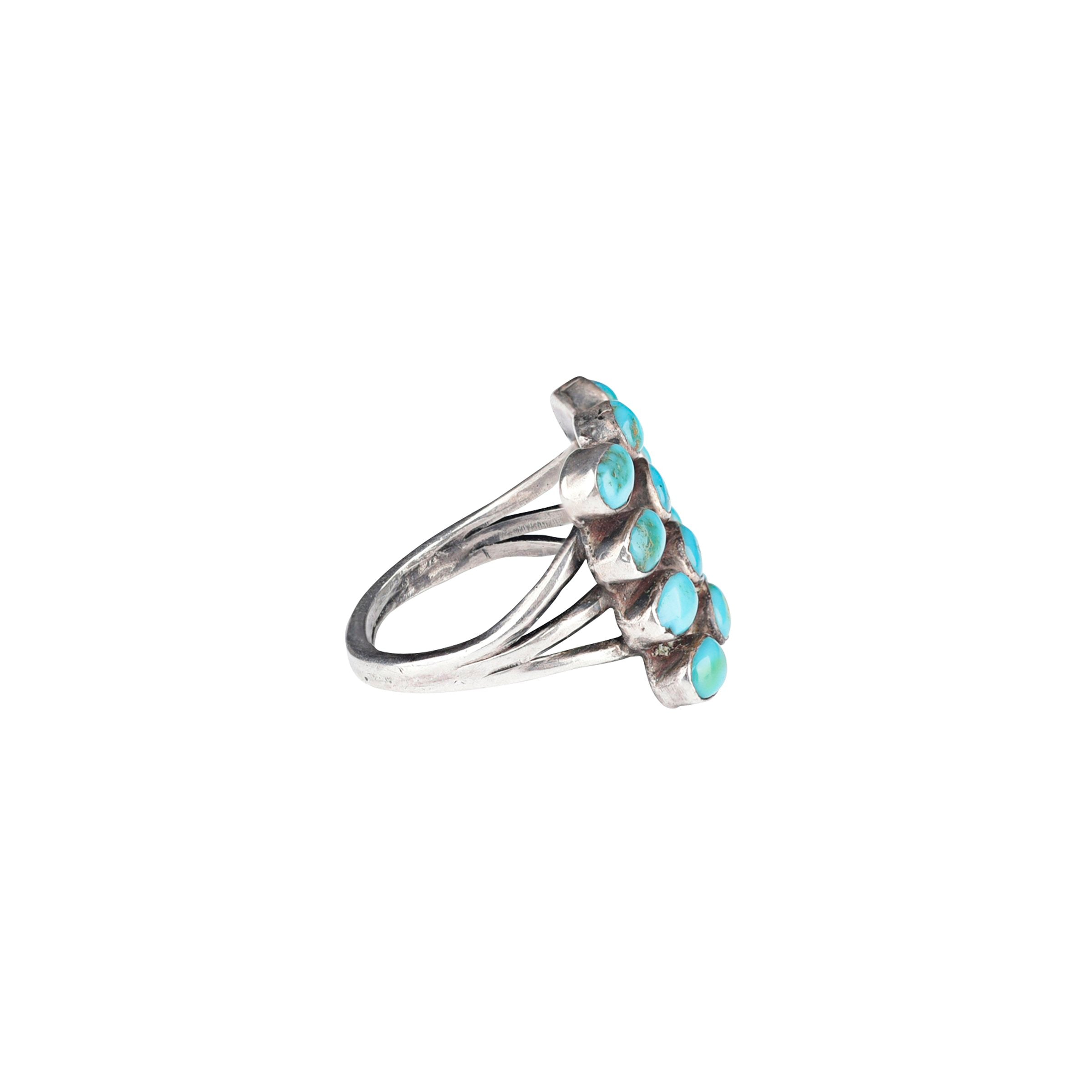 Vintage Navajo Turquoise Ring - 6