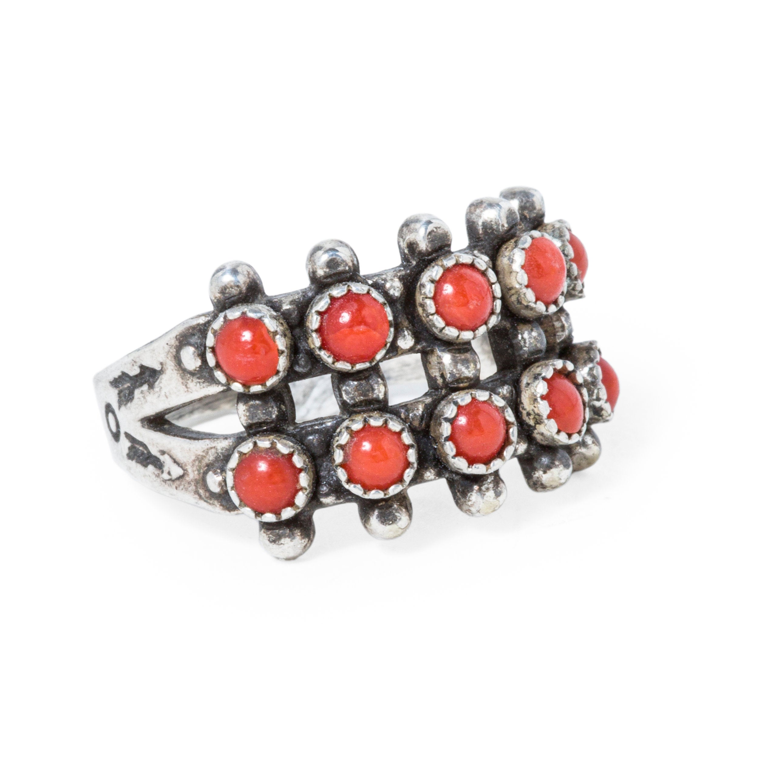 Vintage Italian Coral Ring, c.  1960's
