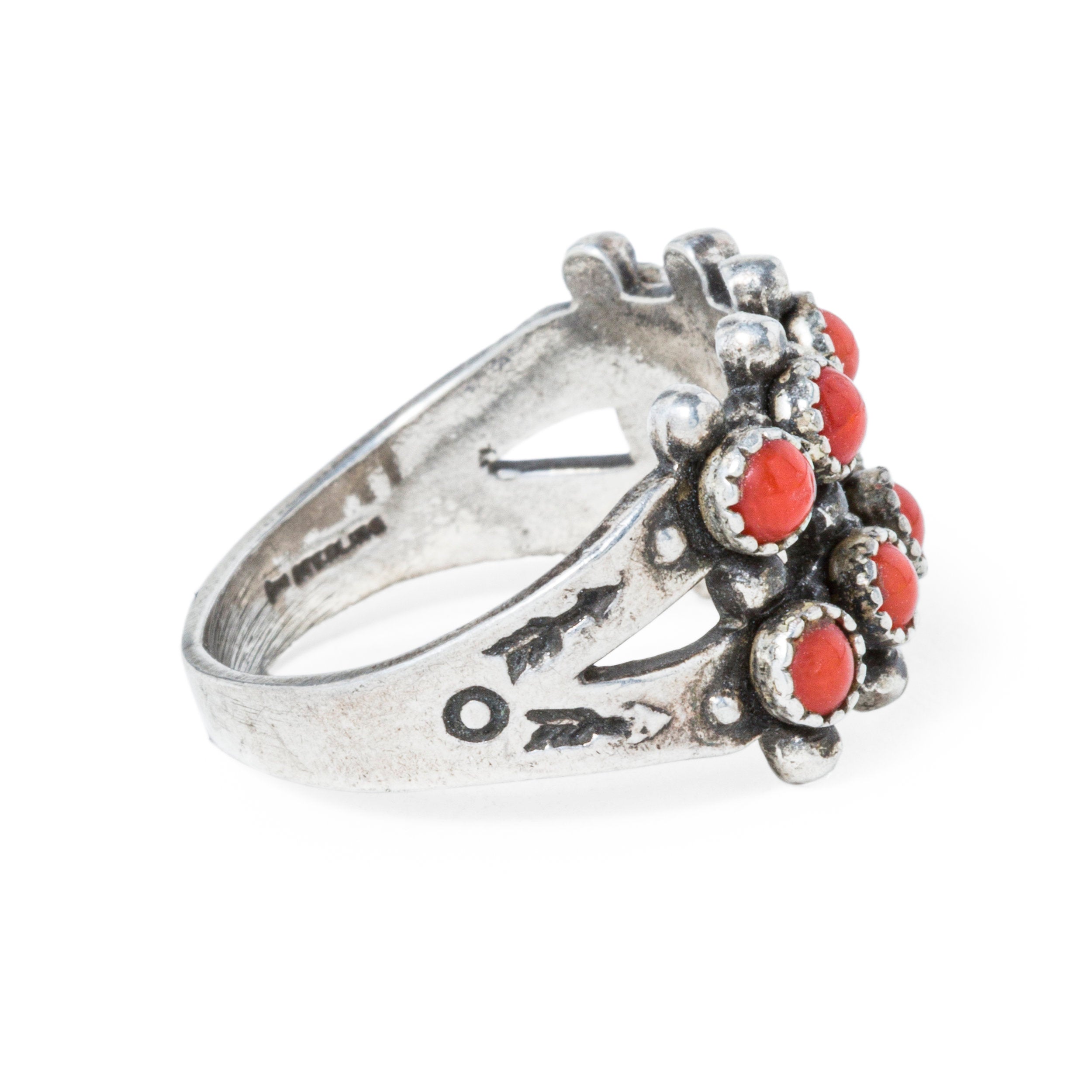 Vintage Italian Coral Ring, c.  1960's