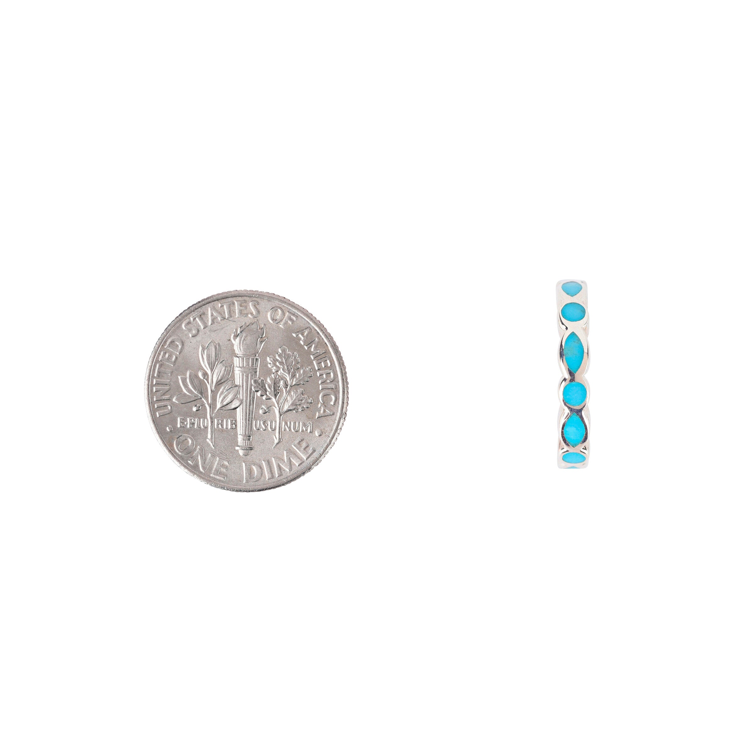 Small Hoop Turquoise Earring